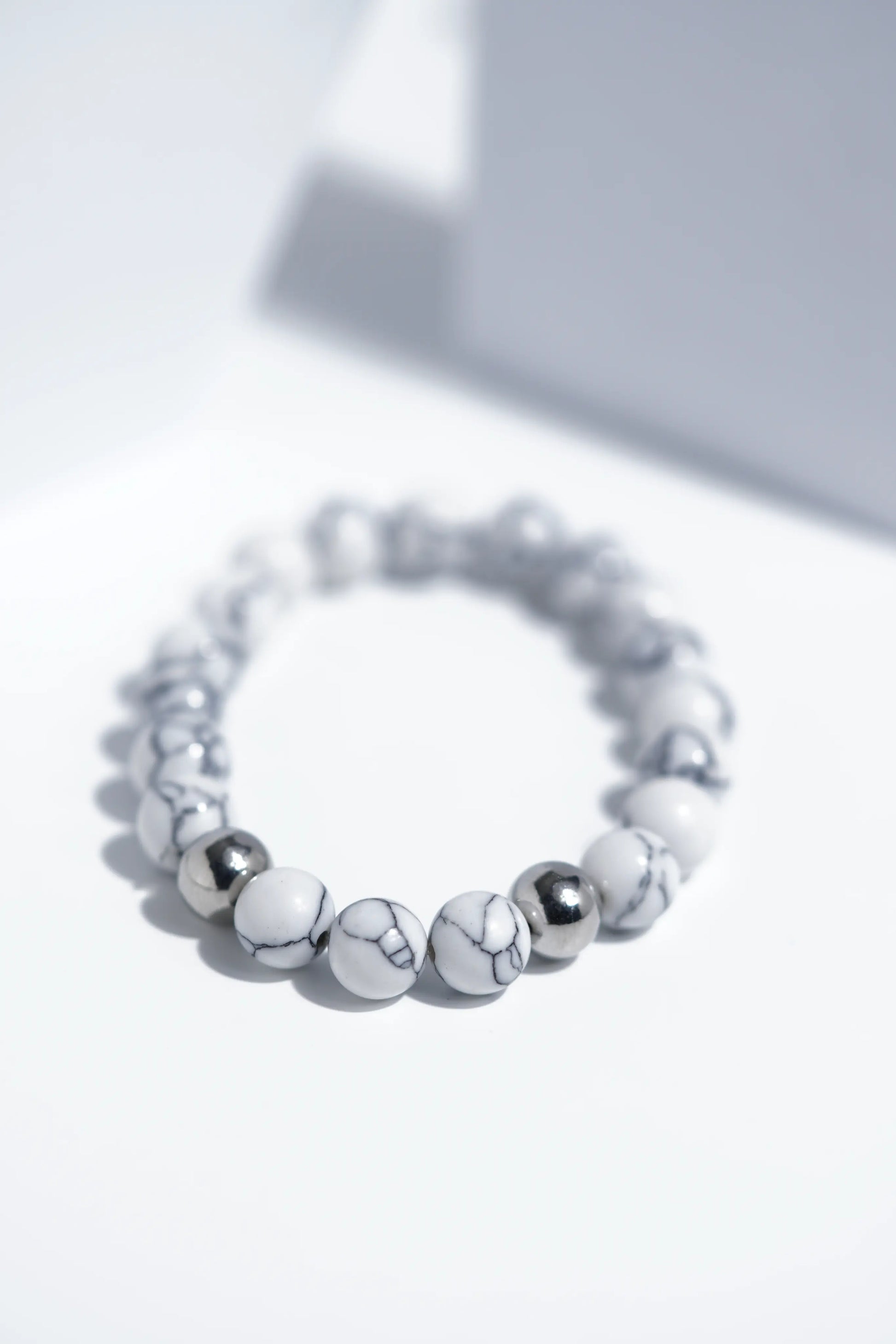 White Bead Bracelets | Unisex. worldjewel.in Bead Bracelets