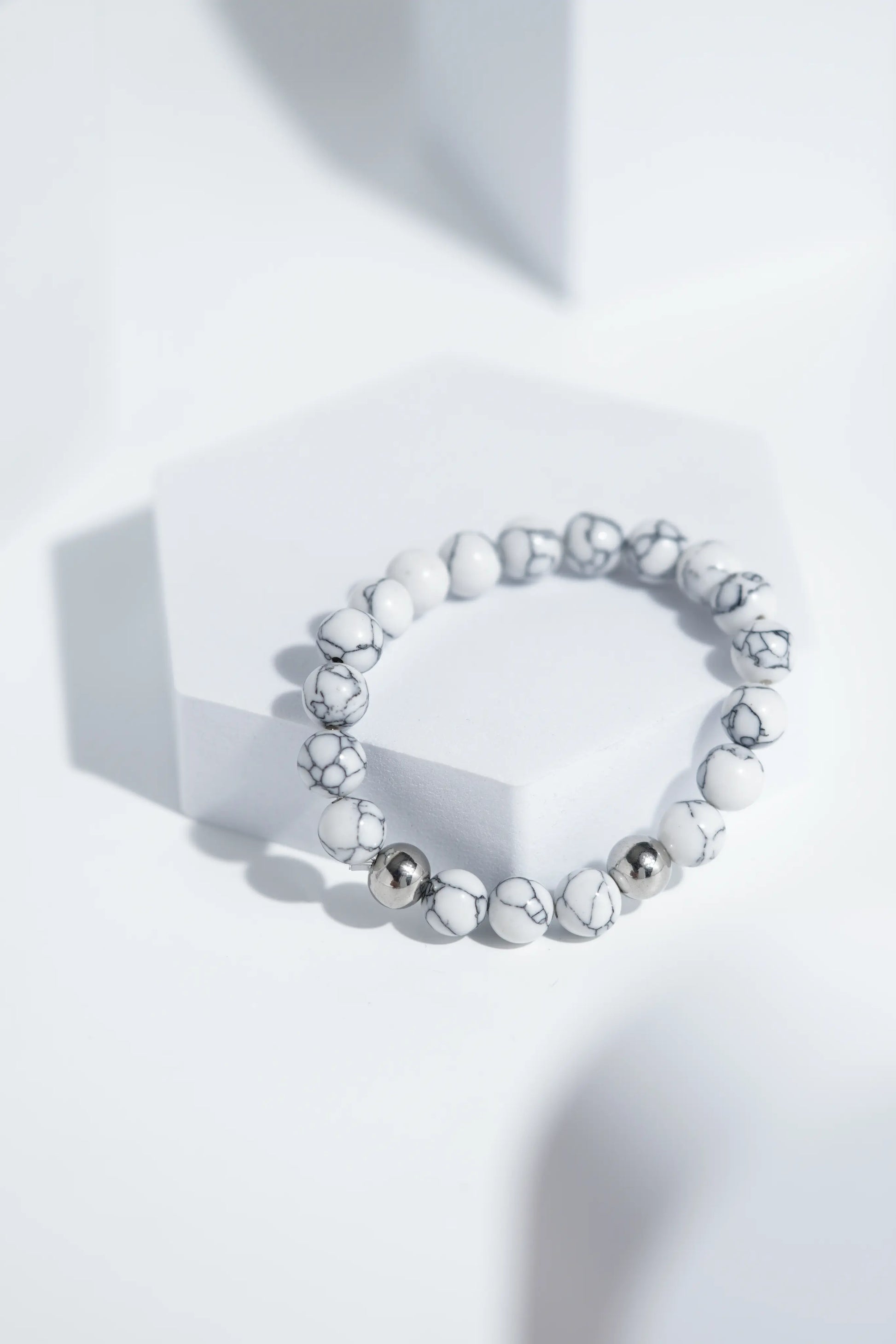 White Bead Bracelets | Unisex. worldjewel.in Bead Bracelets