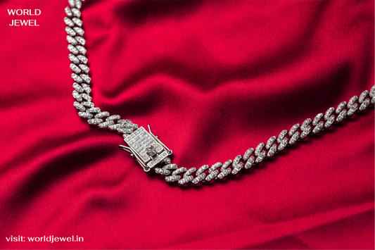 Sleek Silver | Ice-chain | Unisex | Hiphop style |  18 Inc. - worldjewel.in