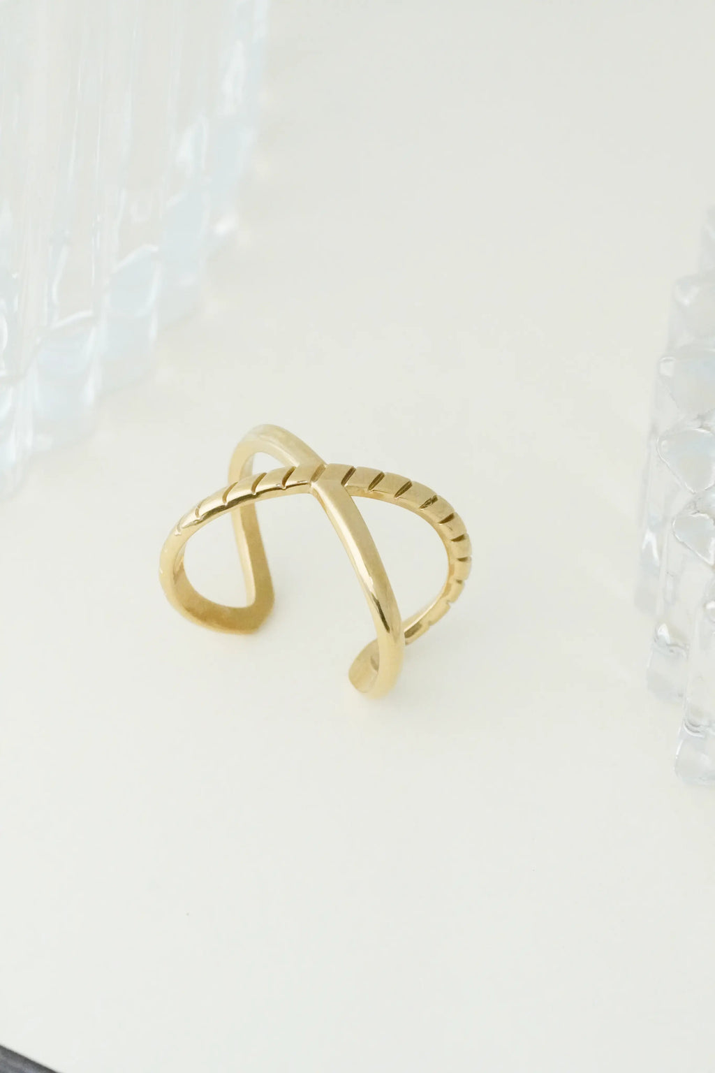 Adjustable Large Size Rings X Pattern Stainless Steel Adjustable Ring – worldjewel.in