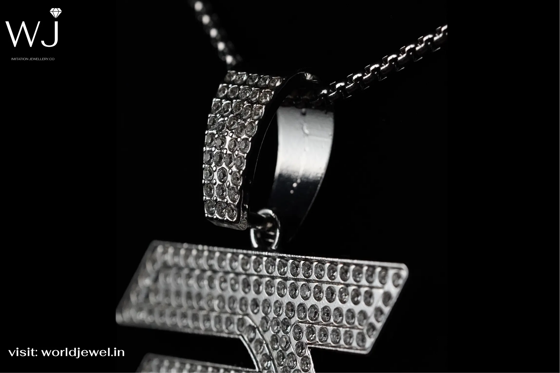 Rupee symbol |  Unisex Pendent  | Worldjewel.in - worldjewel.in