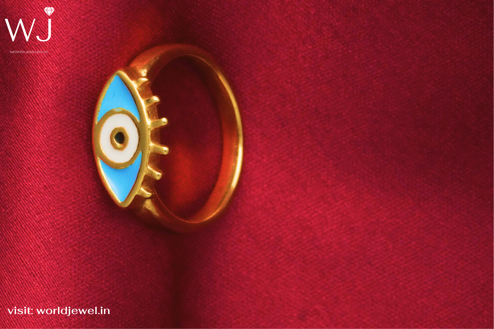 Evil Eye | Stainless Steel | Ring's for Womans | Worldjewel.in - worldjewel.in