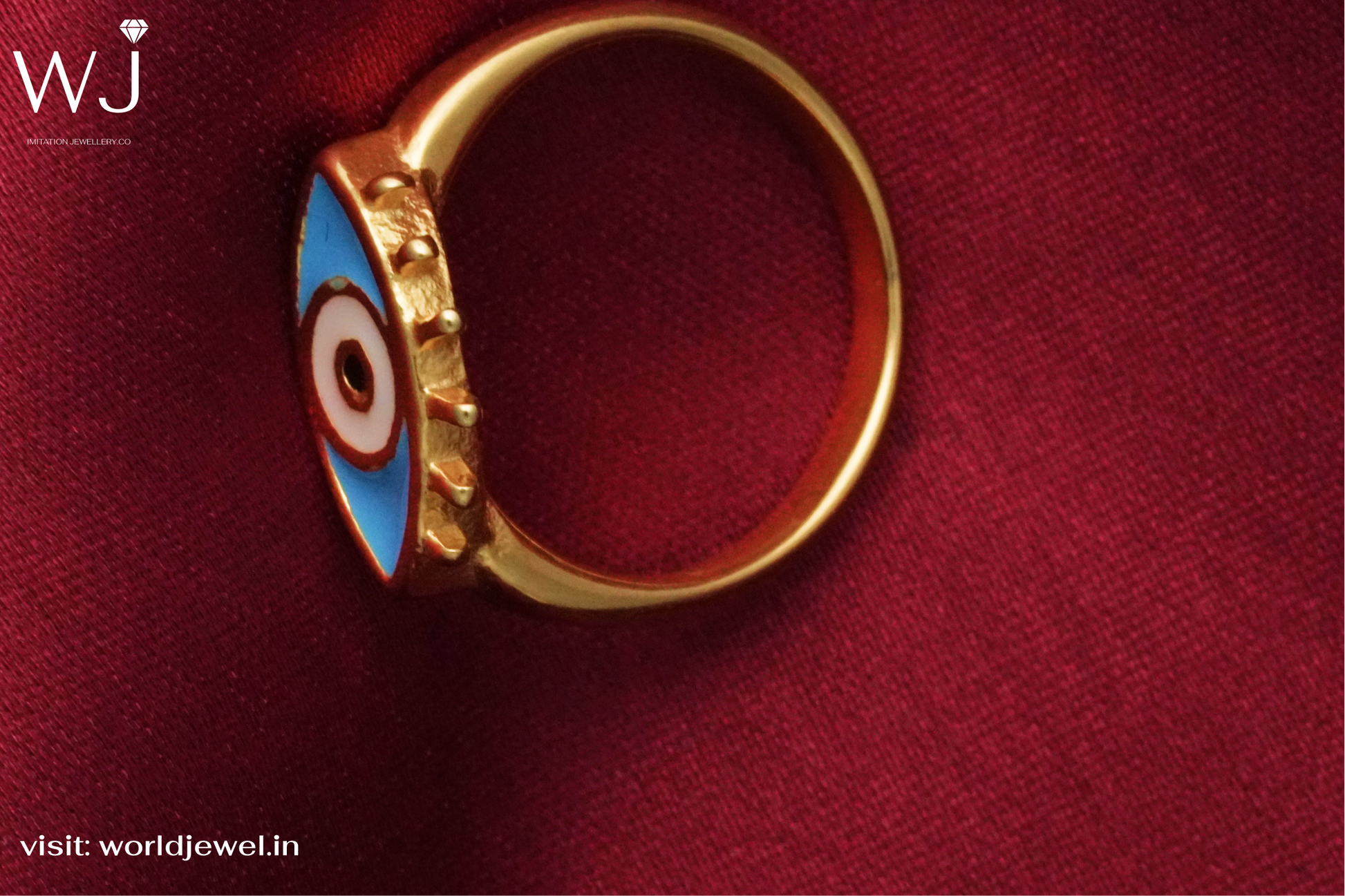 Evil Eye | Stainless Steel | Ring's for Womans | Worldjewel.in - worldjewel.in