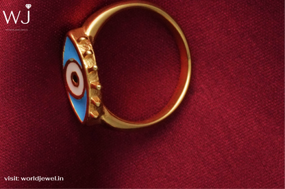 Evil Eye | Stainless Steel | Ring's for Womans | Worldjewel.in - worldjewel.in