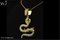 Snake Unisex alloy Iced Pendent