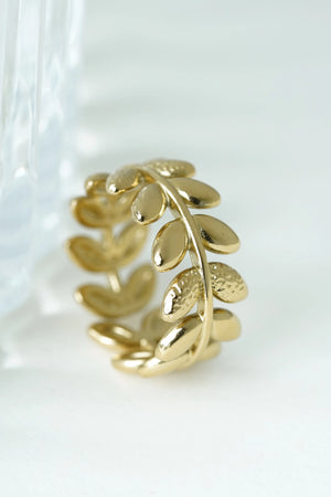 leaves Adjustable Ring worldjewel.in ADJUSTABLE RING