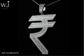 Rupee symbol |  Unisex Pendent  | Worldjewel.in - worldjewel.in