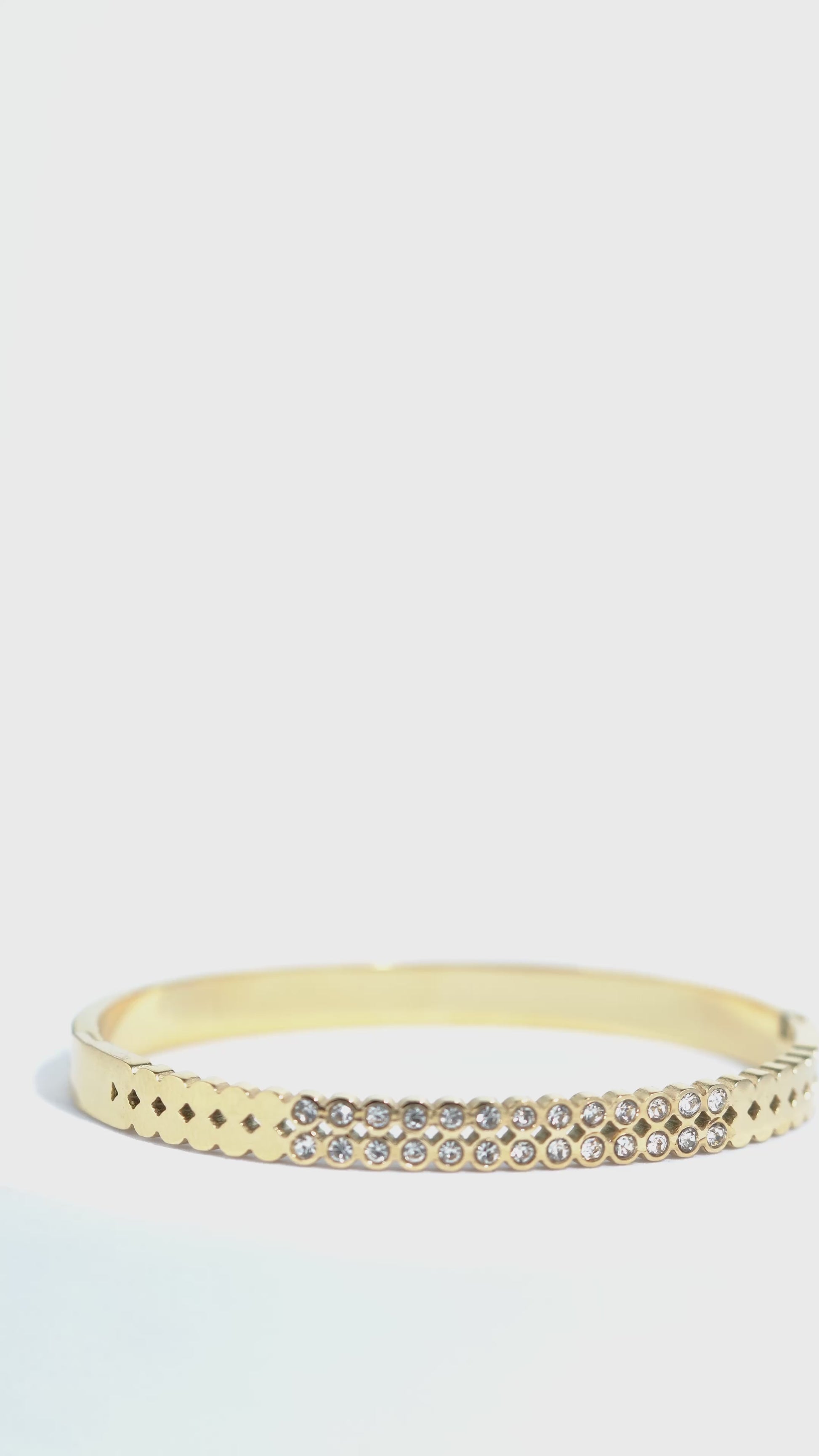 Slate Ring Stainless Steel Bangle Bracelet For Women