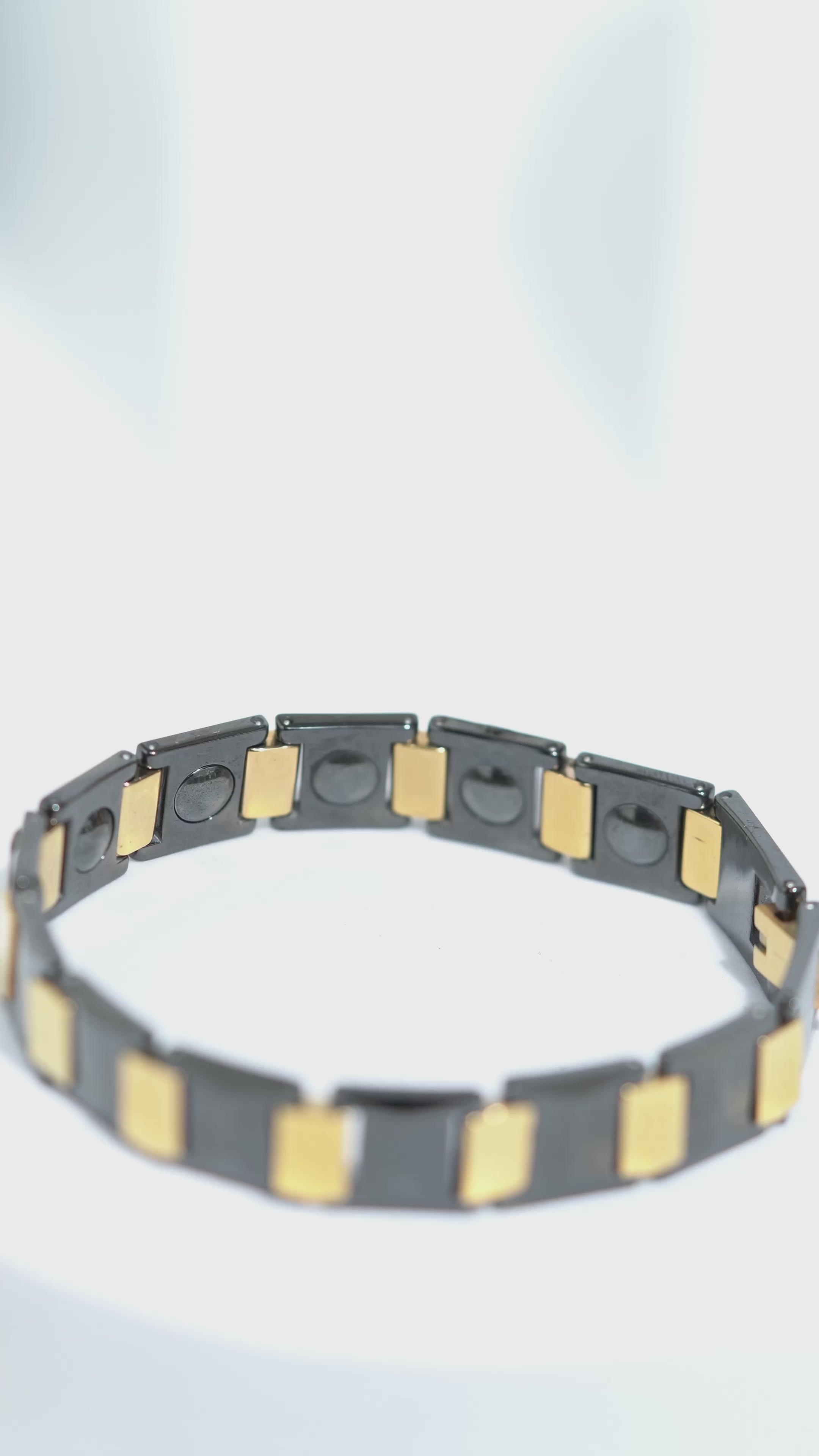 Black & Golden - Ceramic bracelet for men.