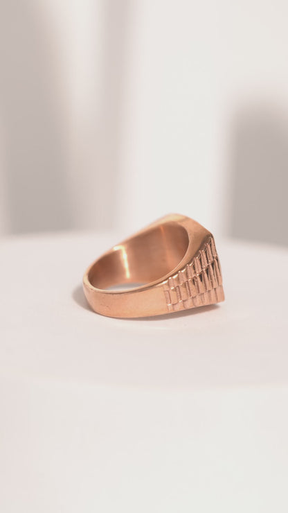 Rose Gold king Crown Ring For Men