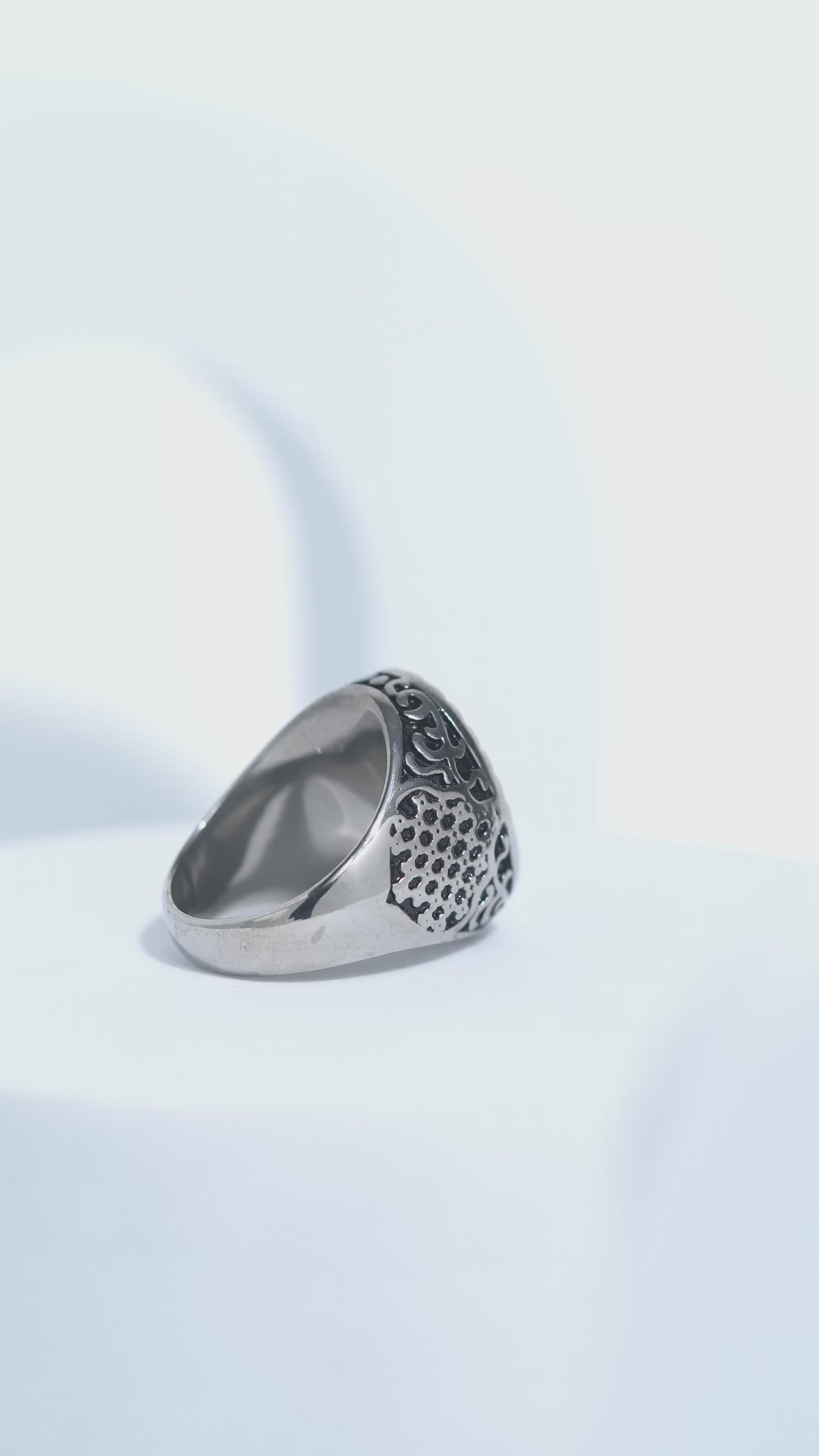 Dark Blue Diamond Turkish Ring Ring For Men