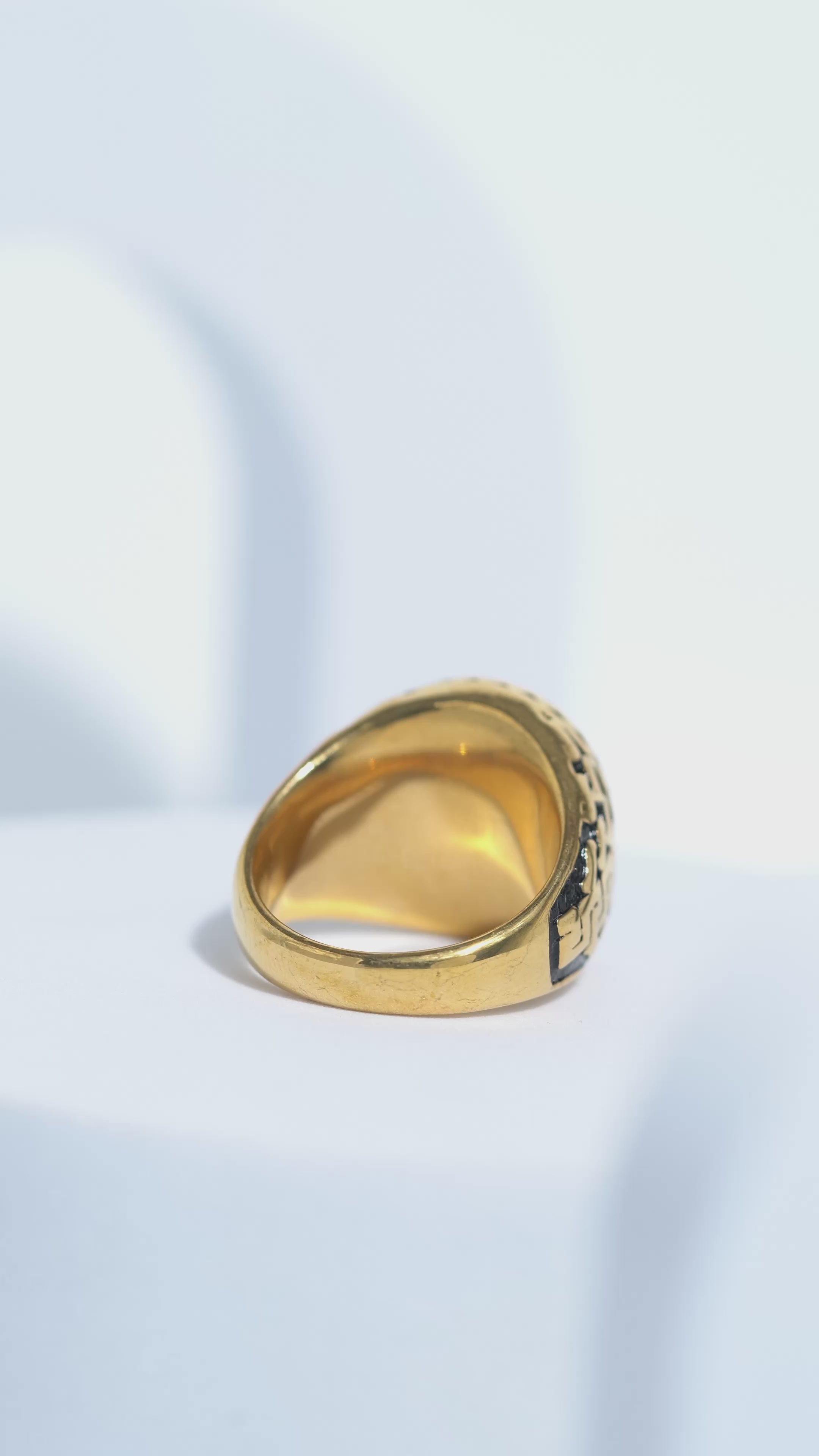 Oval Red Stone Diamond Ring For Men