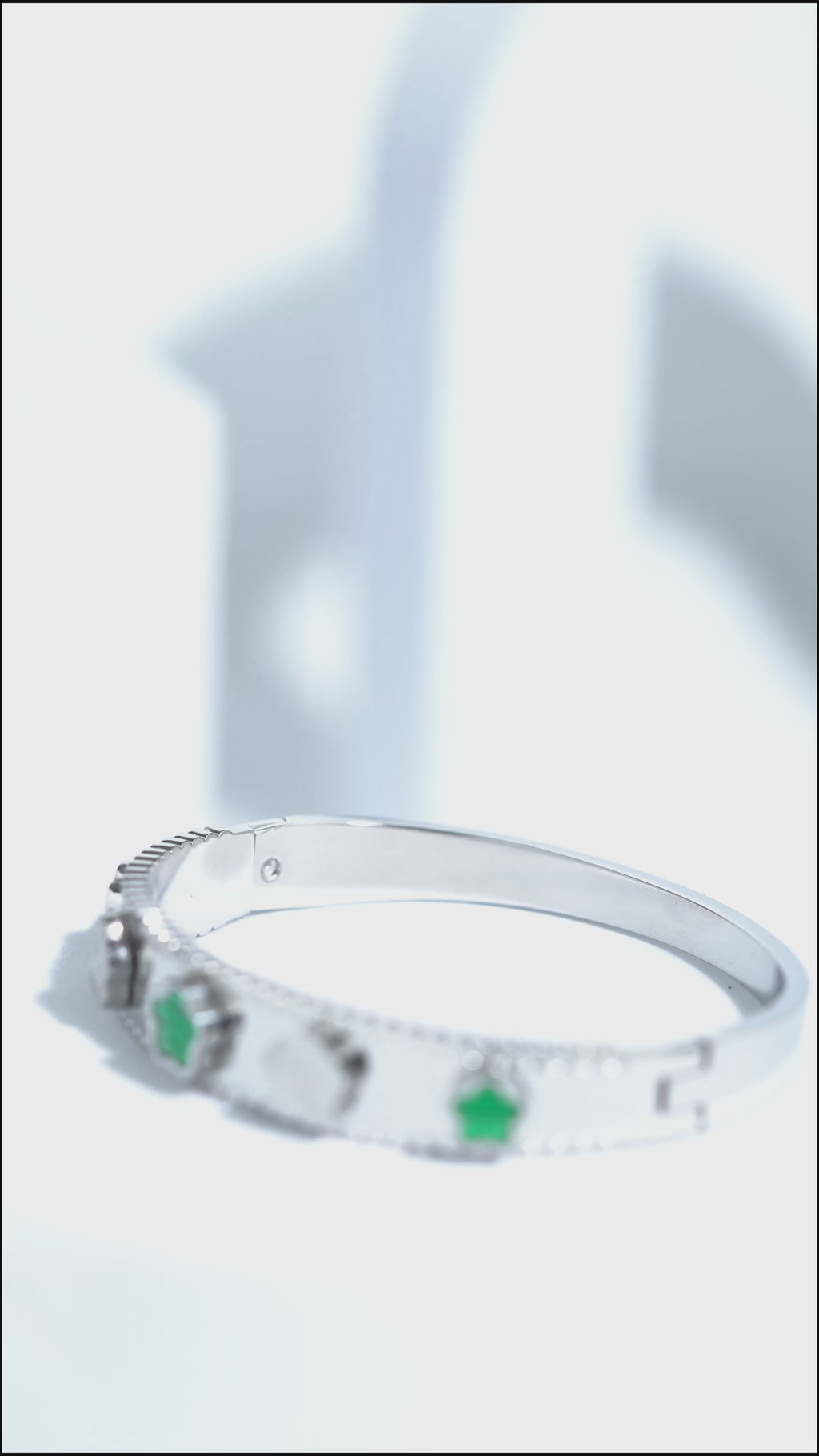 Sunbeam Edge Stainless Steel Bangle Bracelet For Women