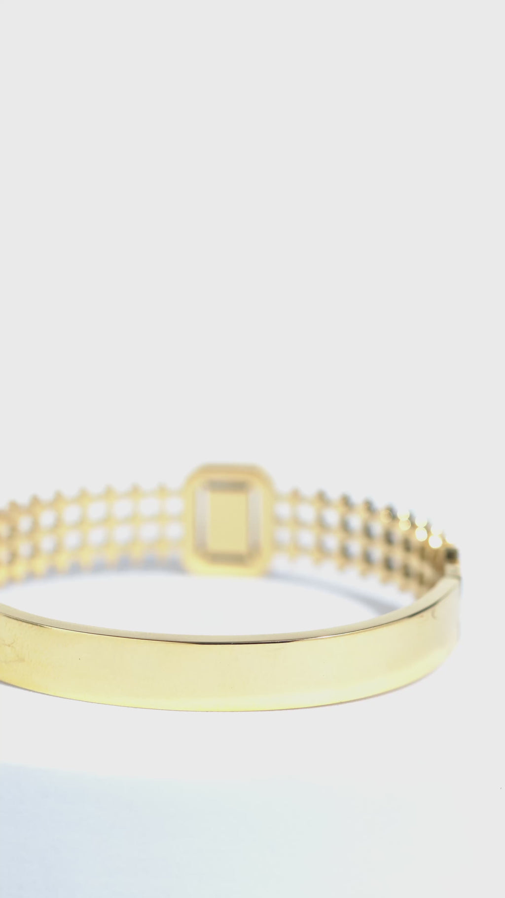 Golden Dusk Stainless Steel Bangle Bracelet For Women