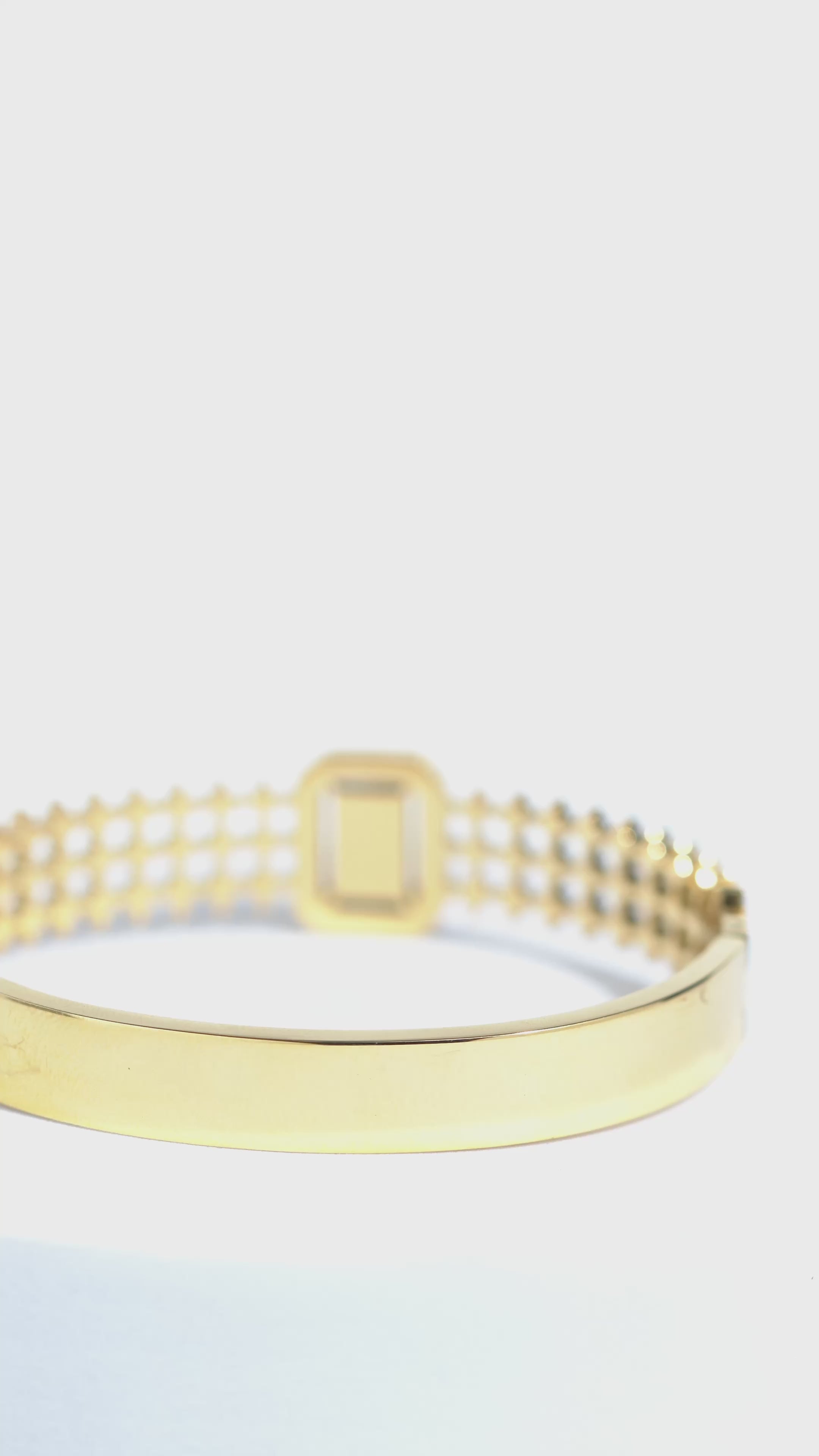 Golden Dusk Stainless Steel Bangle Bracelet For Women