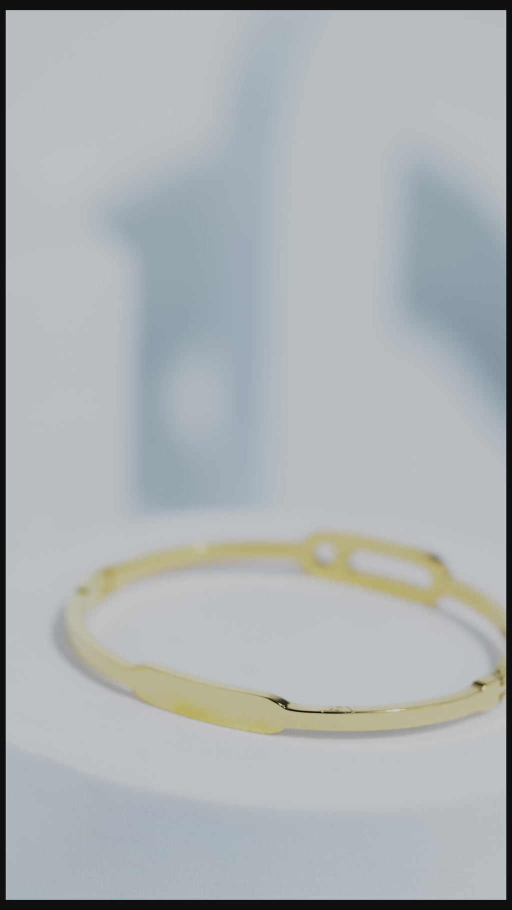Zara Gleam Stainless Steel Bangle Bracelet For Women
