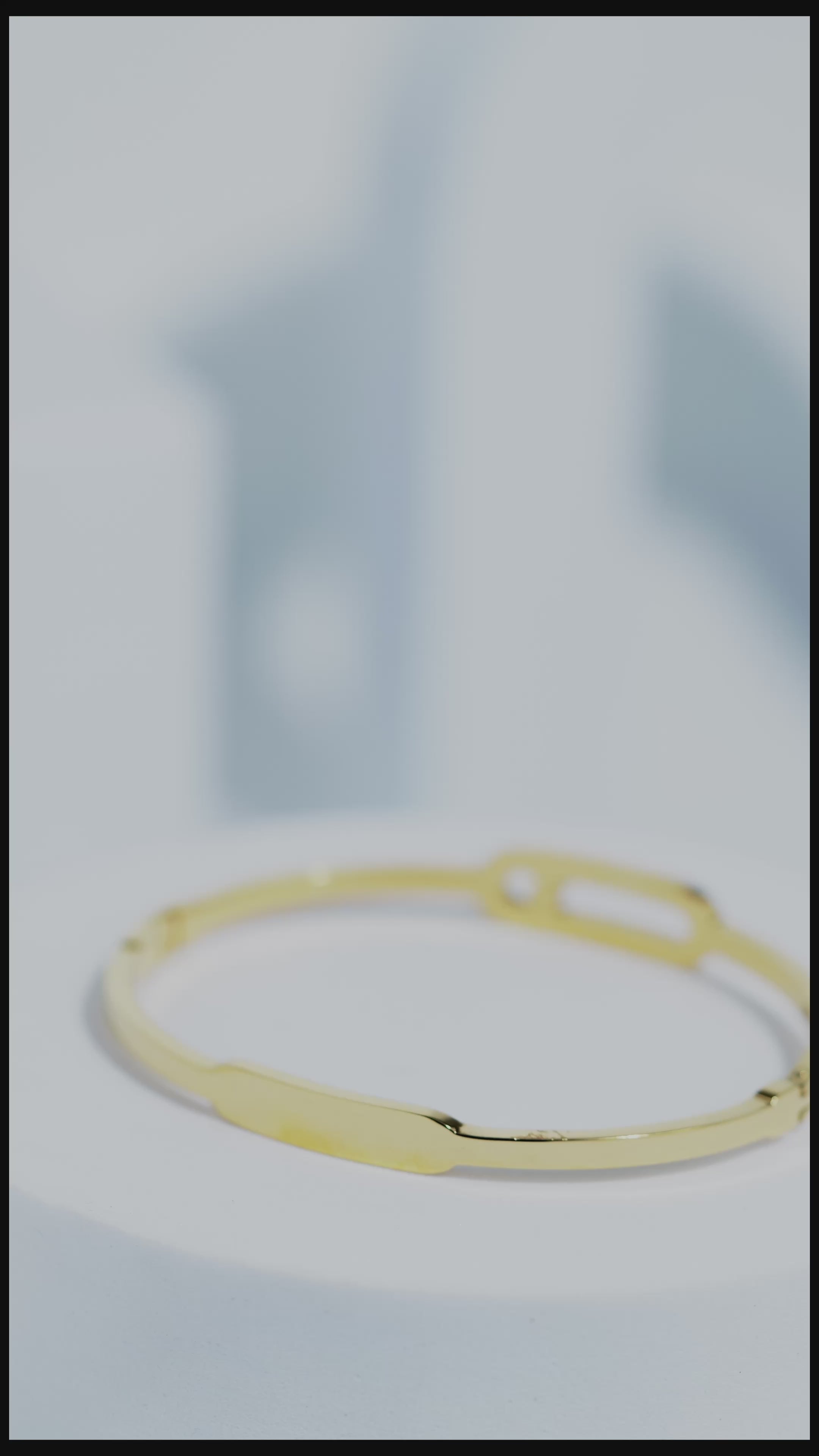 Zara Gleam Stainless Steel Bangle Bracelet For Women