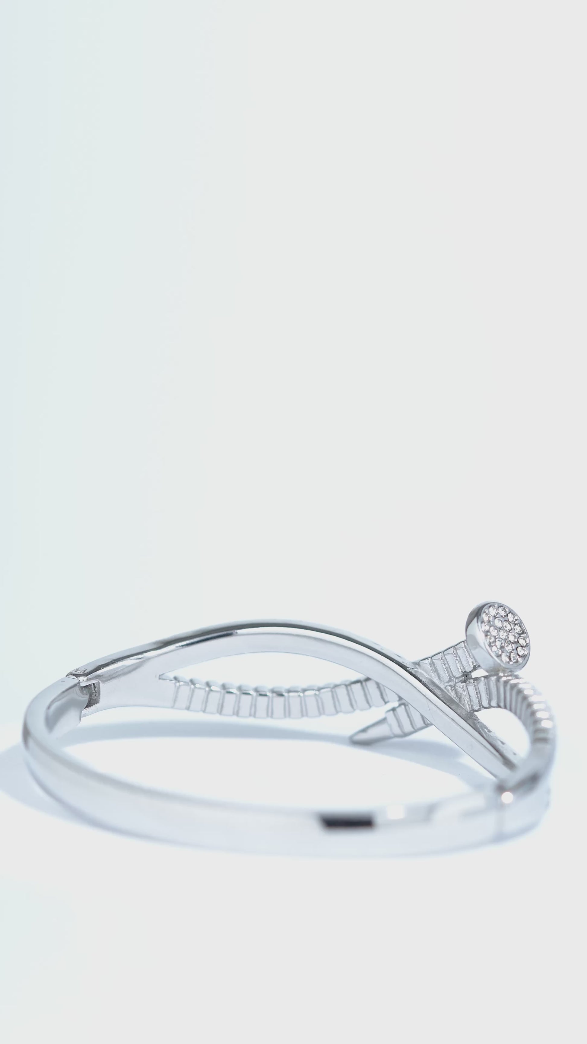 Petra Light Stainless Steel Bangle Bracelet For Women