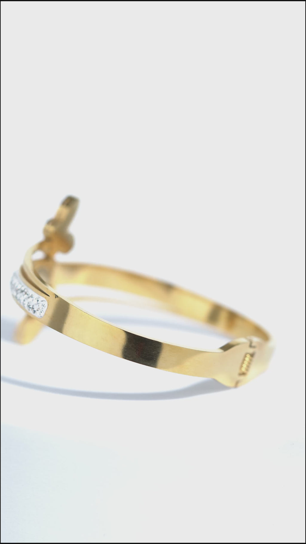 Opal Orbit Stainless Steel Bangle Bracelet For Women