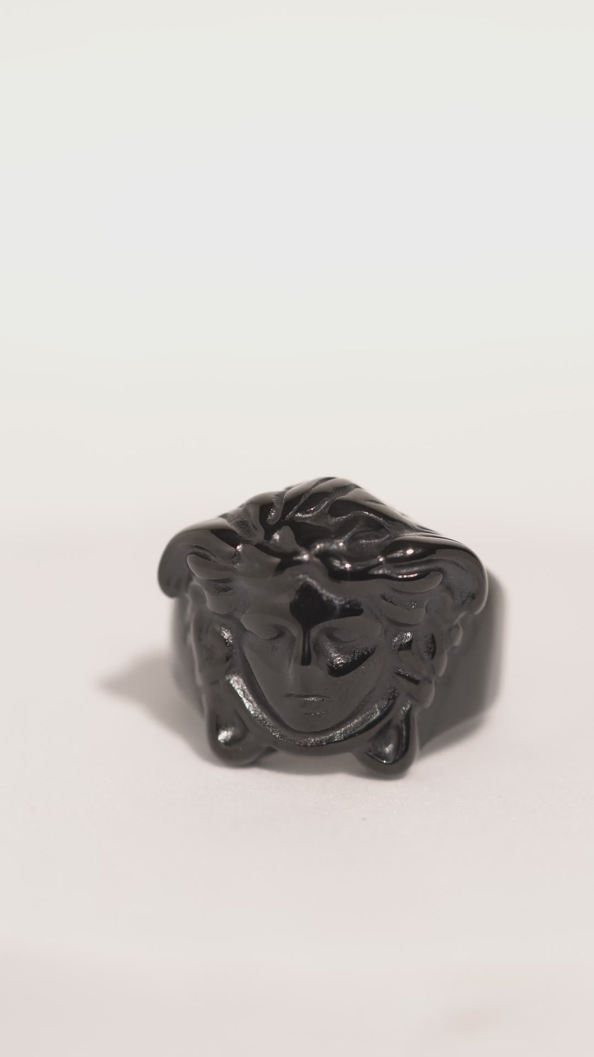 Premium Black Polished Ring For Men
