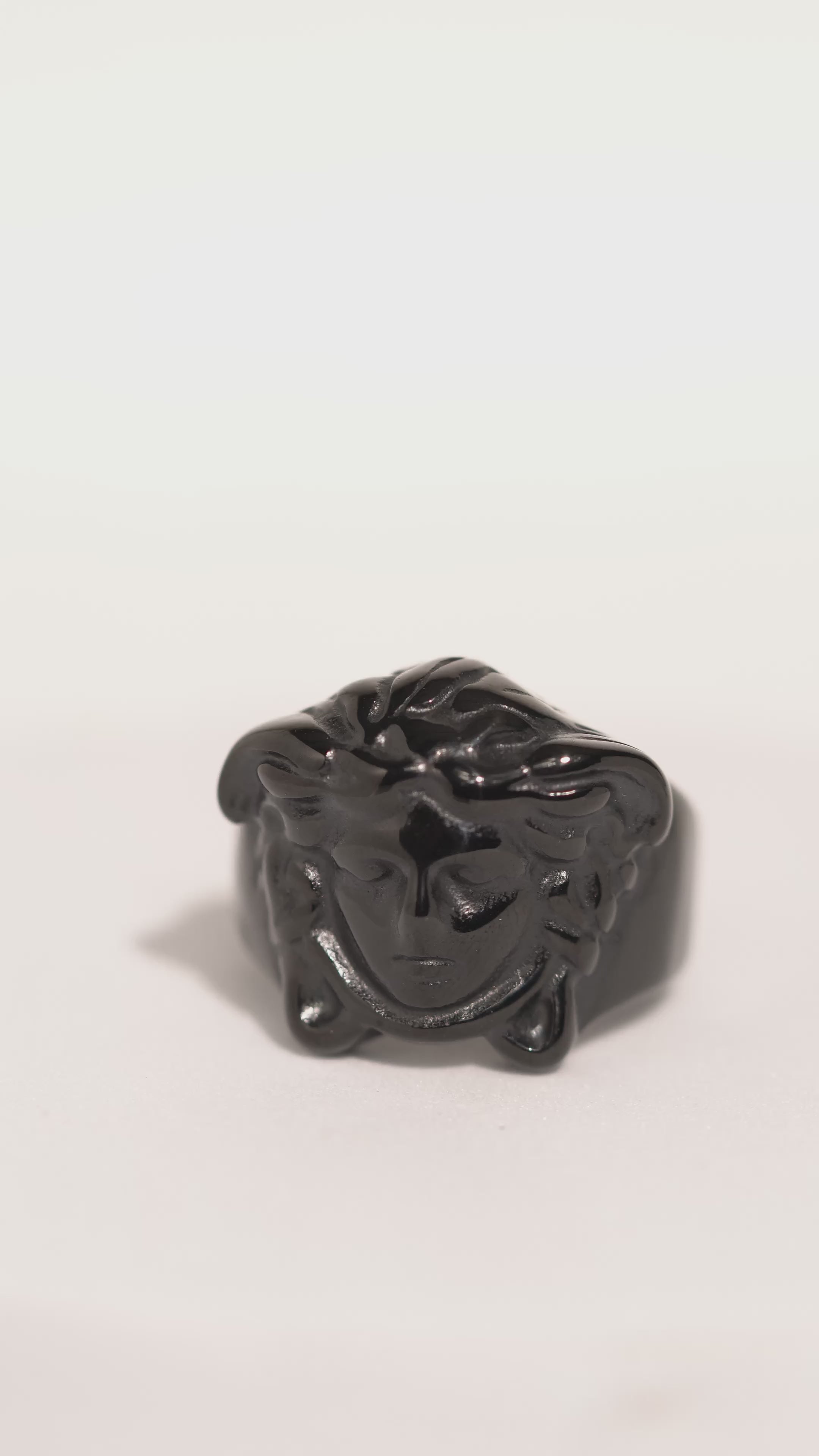 Premium Black Polished Ring For Men