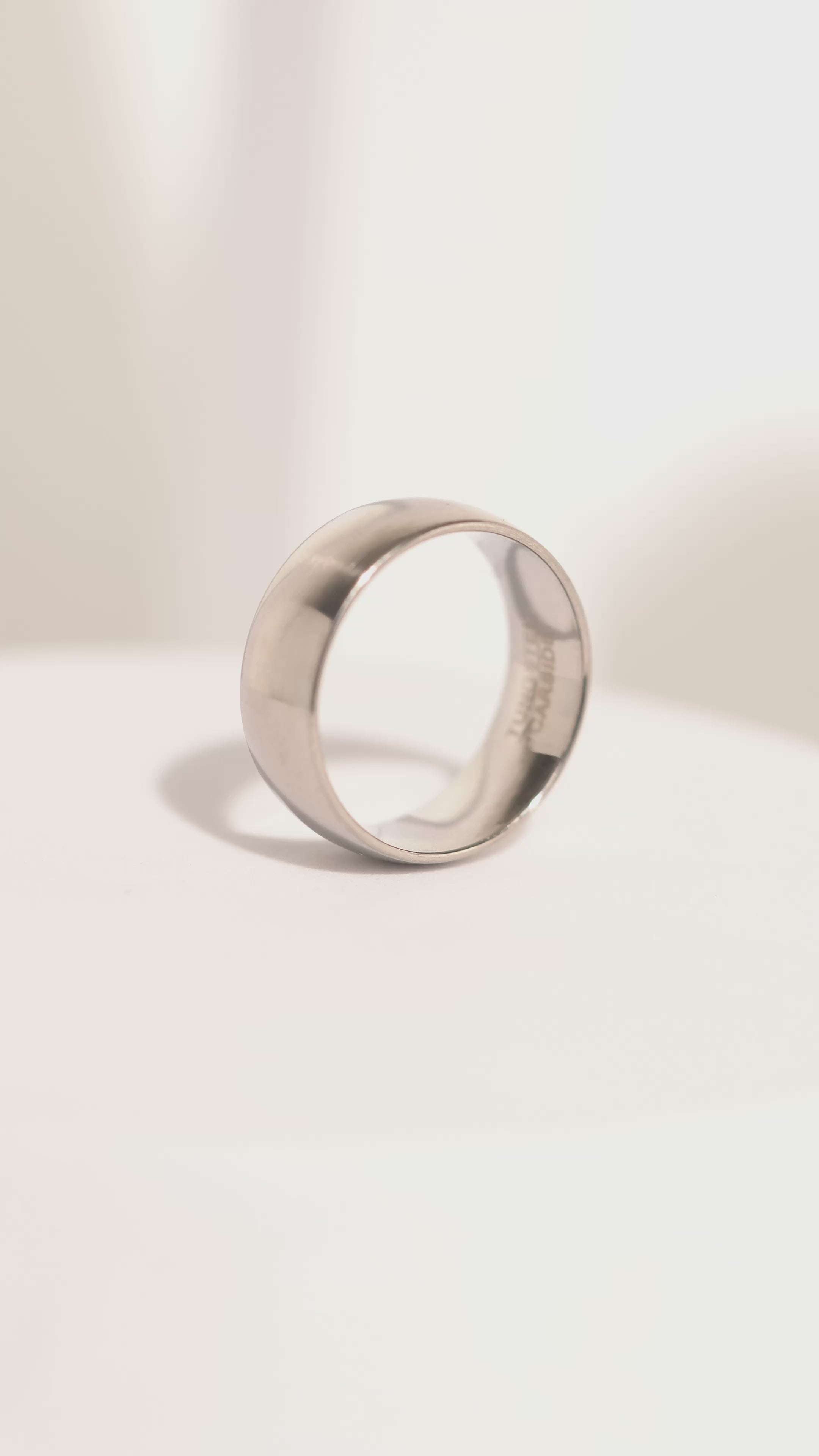 Stainless Steel Band Ring For Men