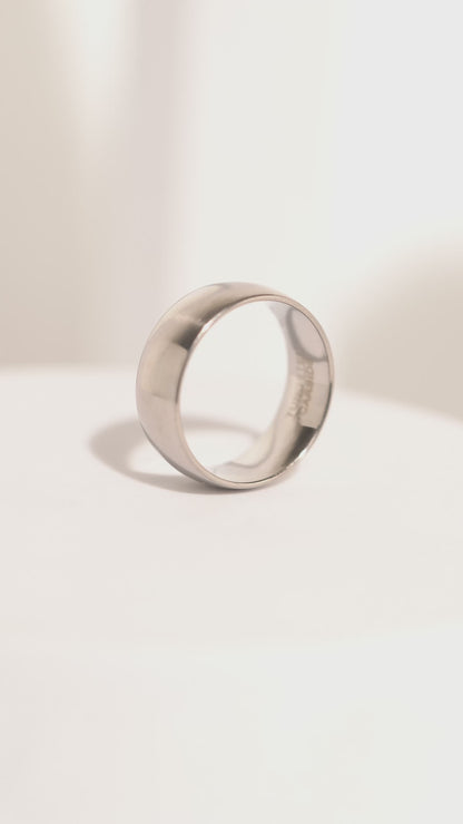 Stainless Steel Band Ring For Men