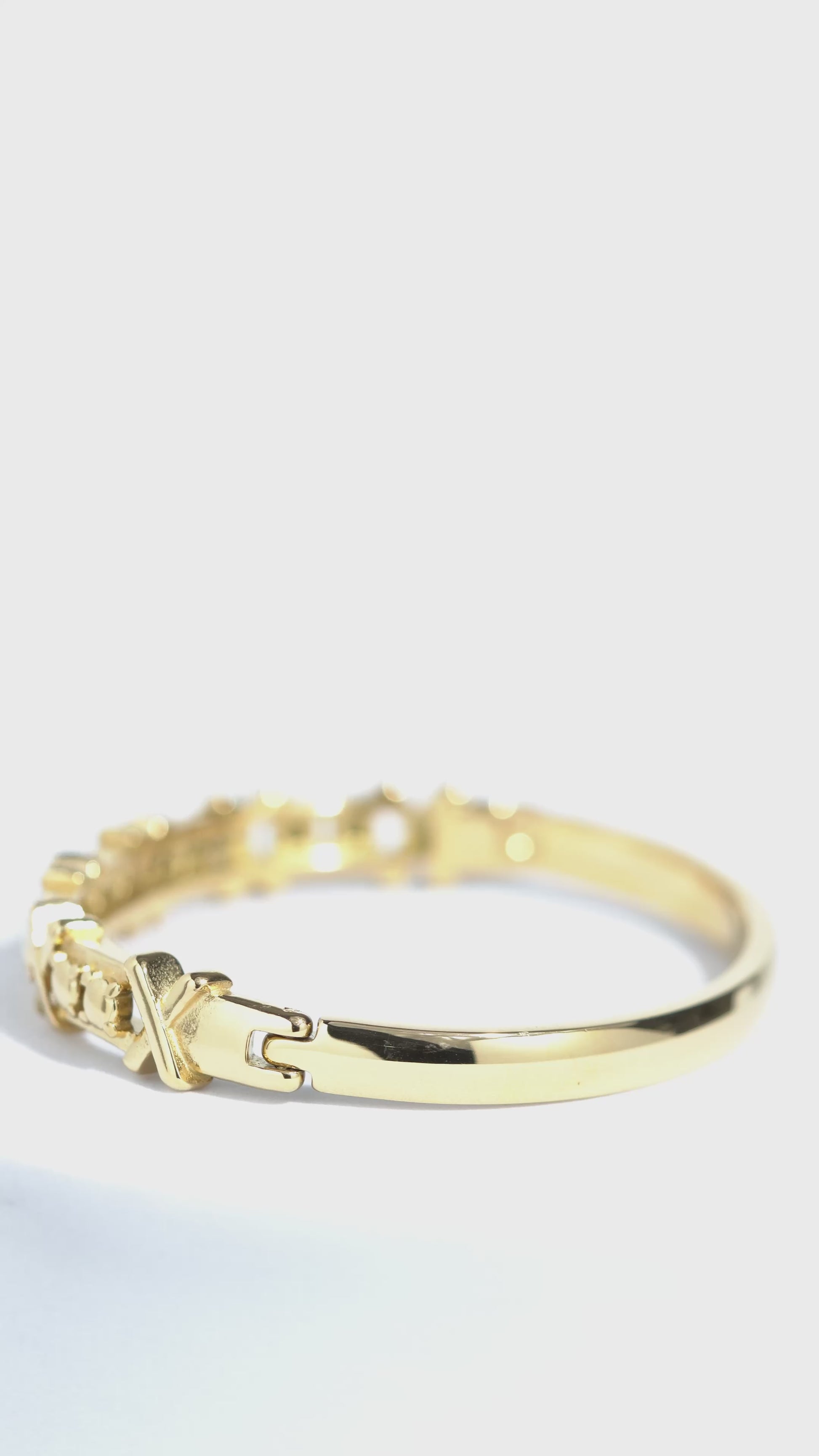Blume Band Stainless Steel Bangle Bracelet For Women