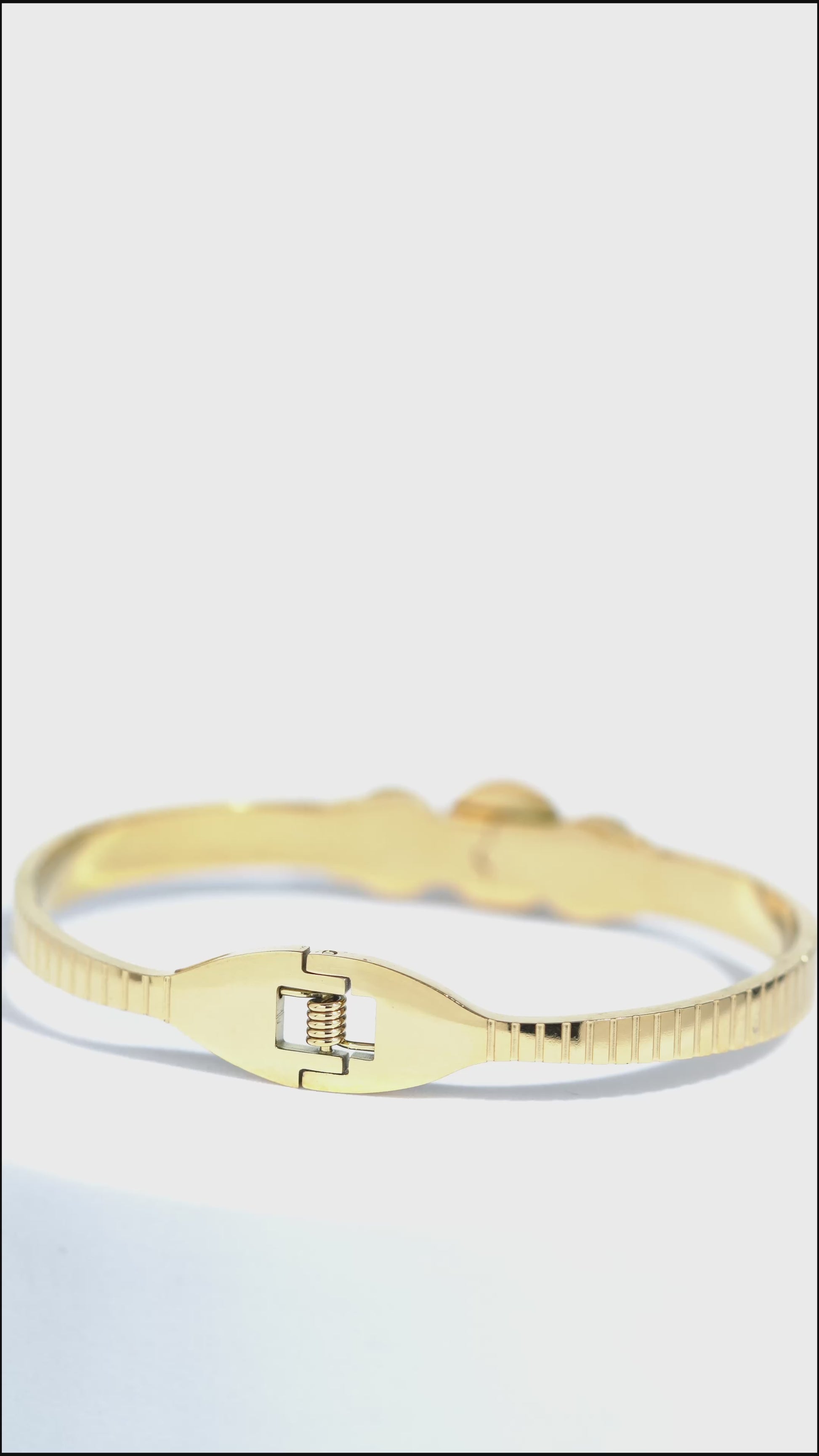 Lira Shine Stainless Steel Bangle Bracelet For Women