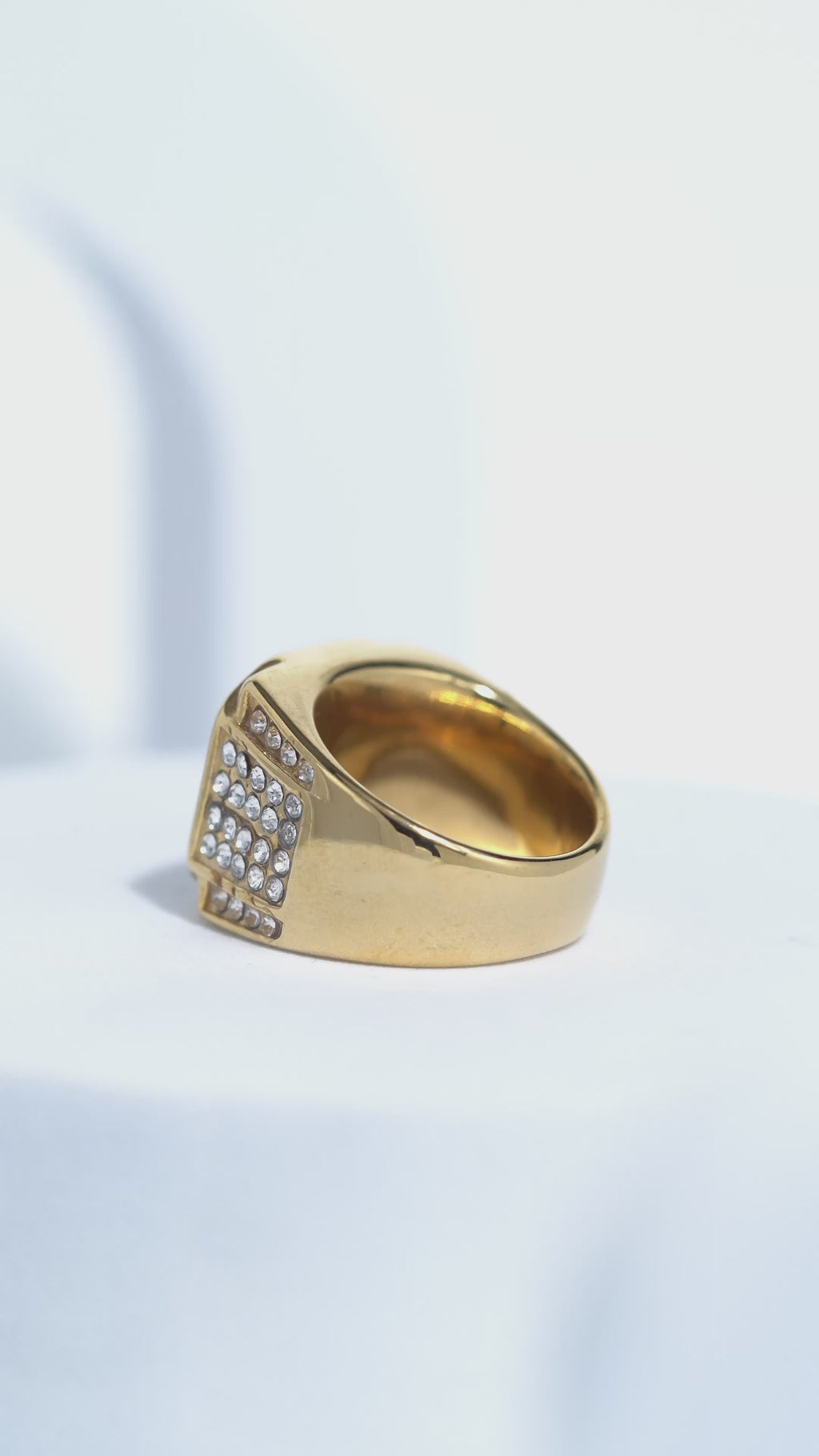Bold Iced Diamond Ring For Men