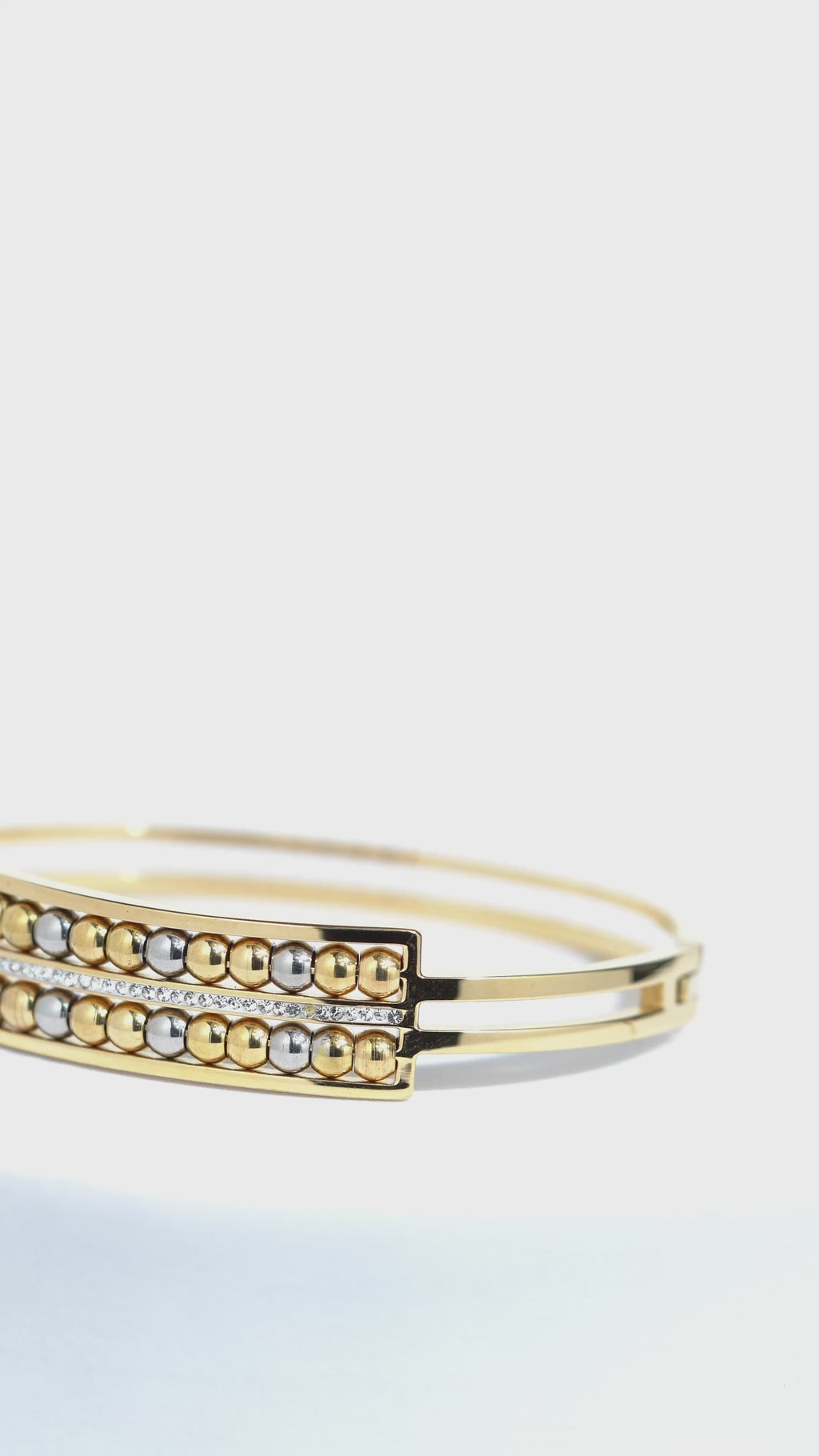 Nude Shine Stainless Steel Bangle Bracelet For Women