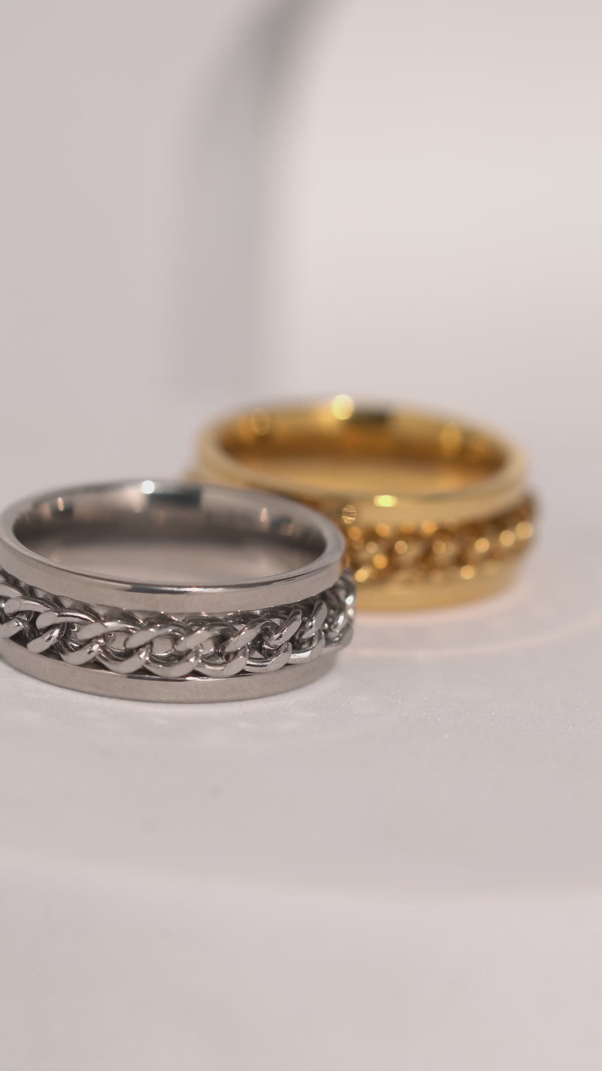 Fidget Chain Ring For Men