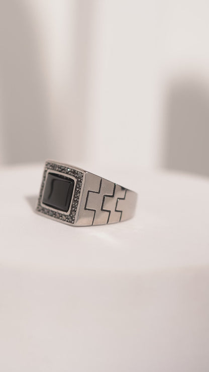 Stone Studded Ring For Men