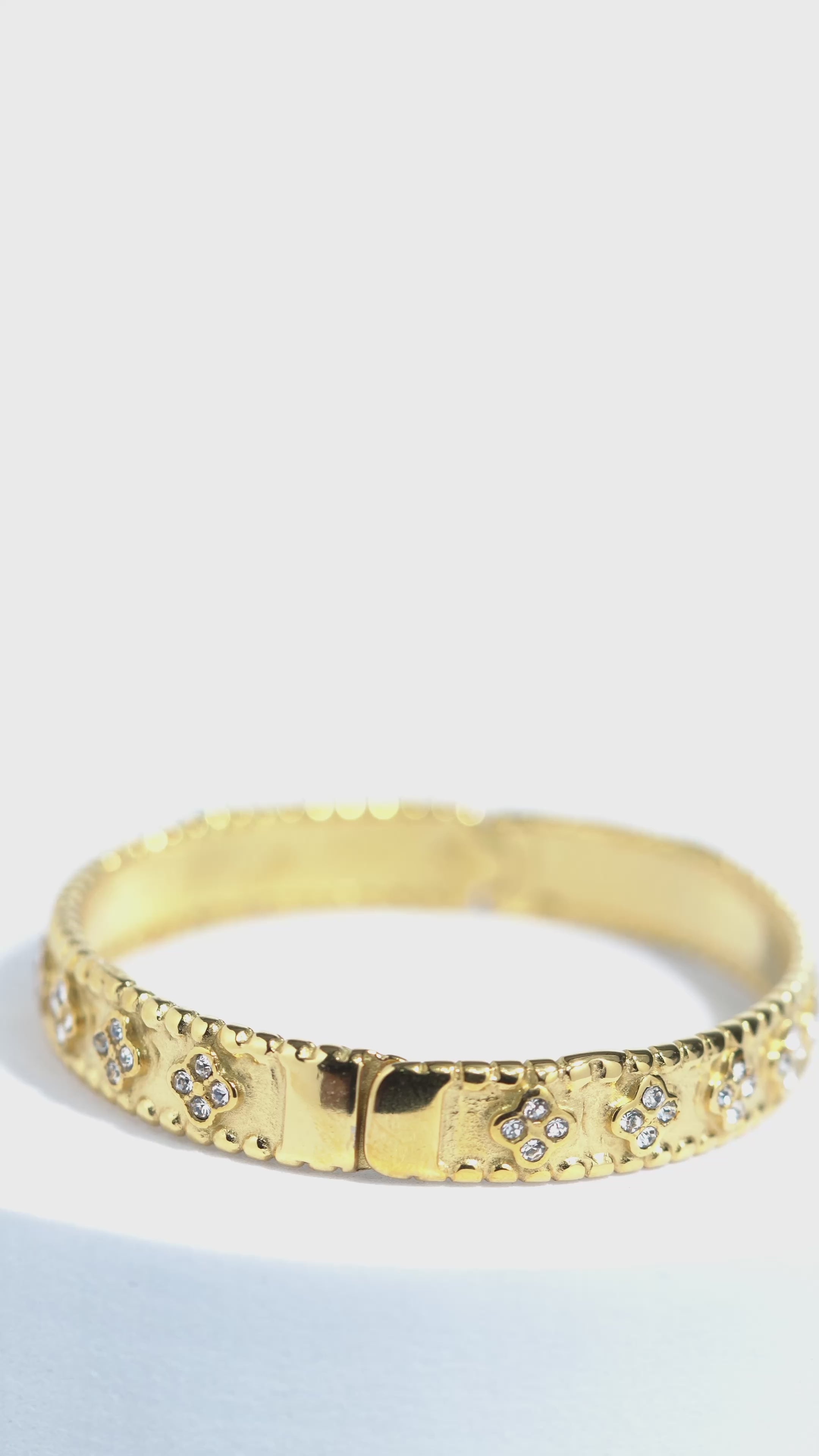 Ophelia Shine Stainless Steel Bangle Bracelet For Women