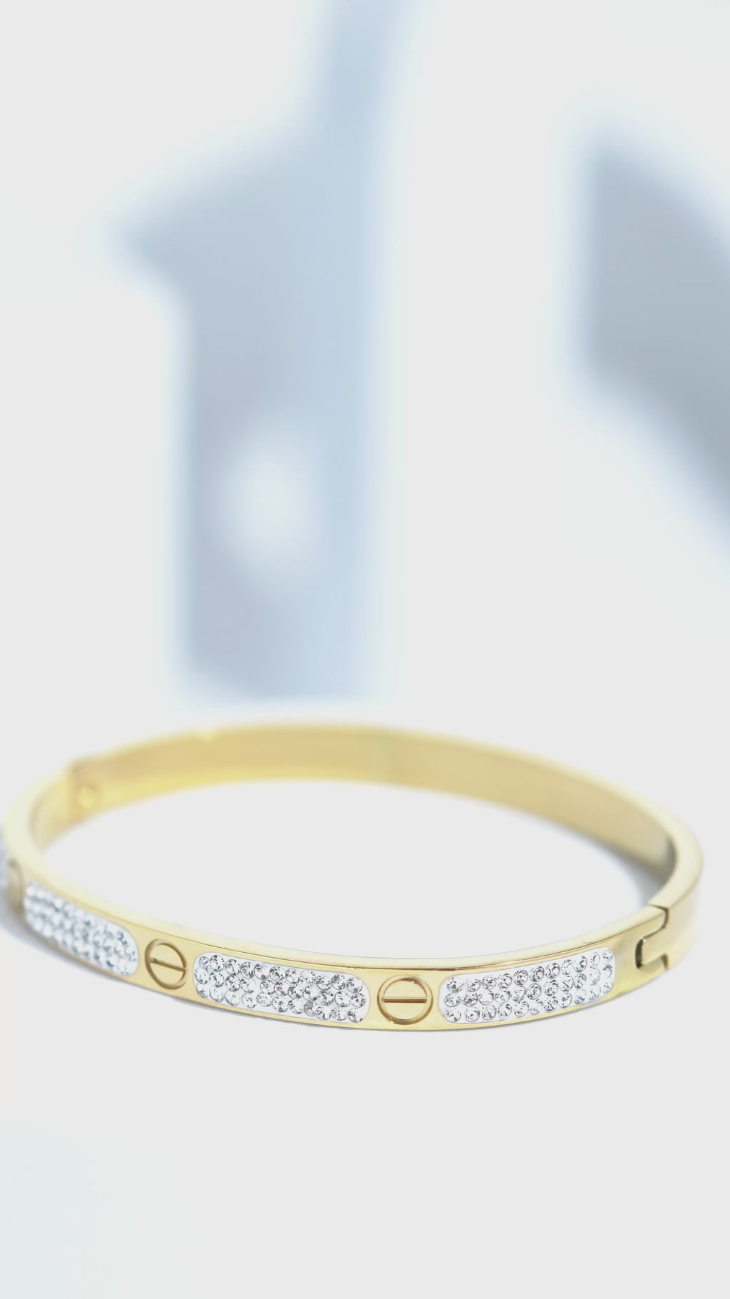 Pearl Mist Stainless Steel Bangle Bracelet For Women
