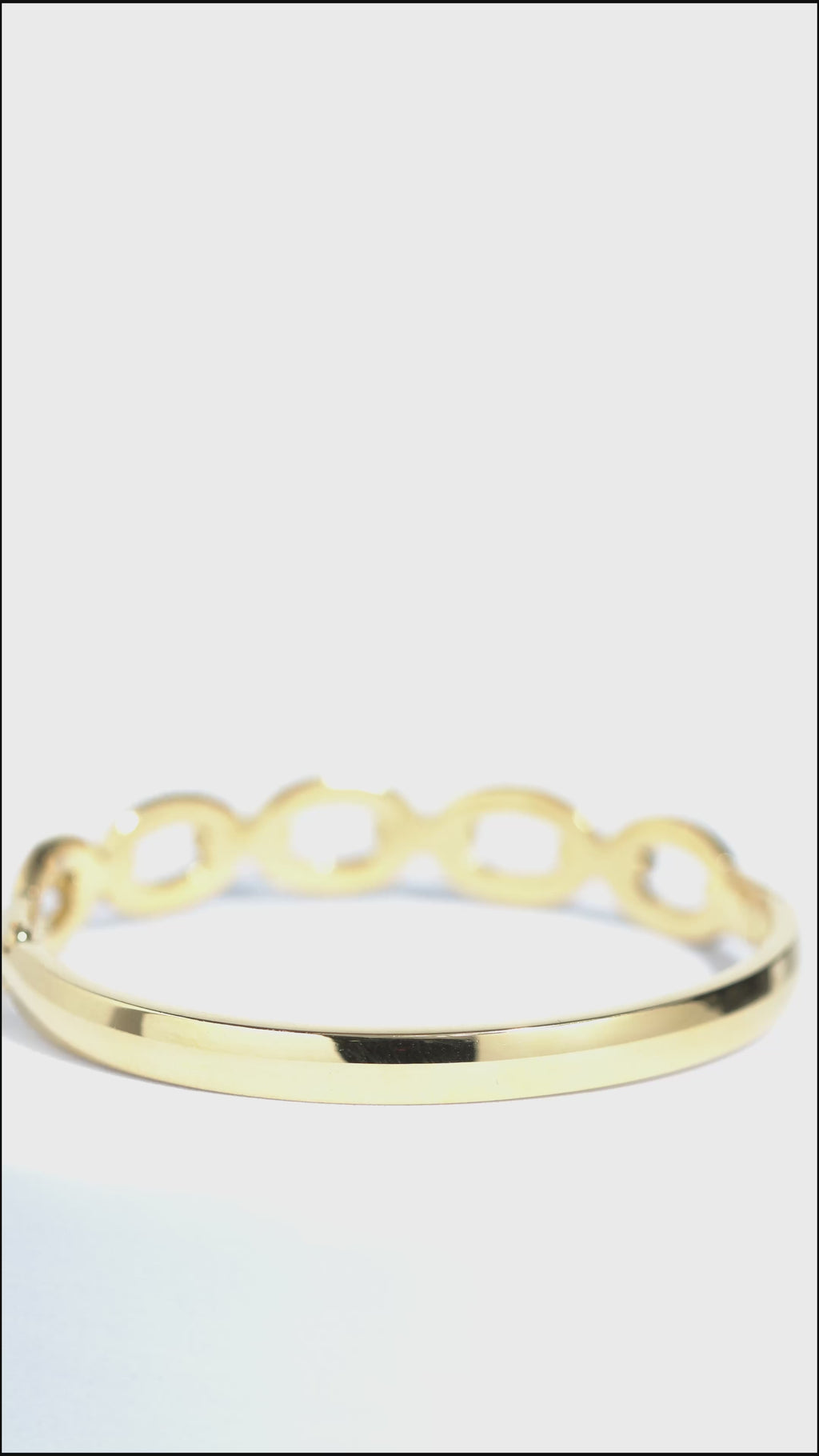 Loop Stainless Steel Bangle Bracelet For Women