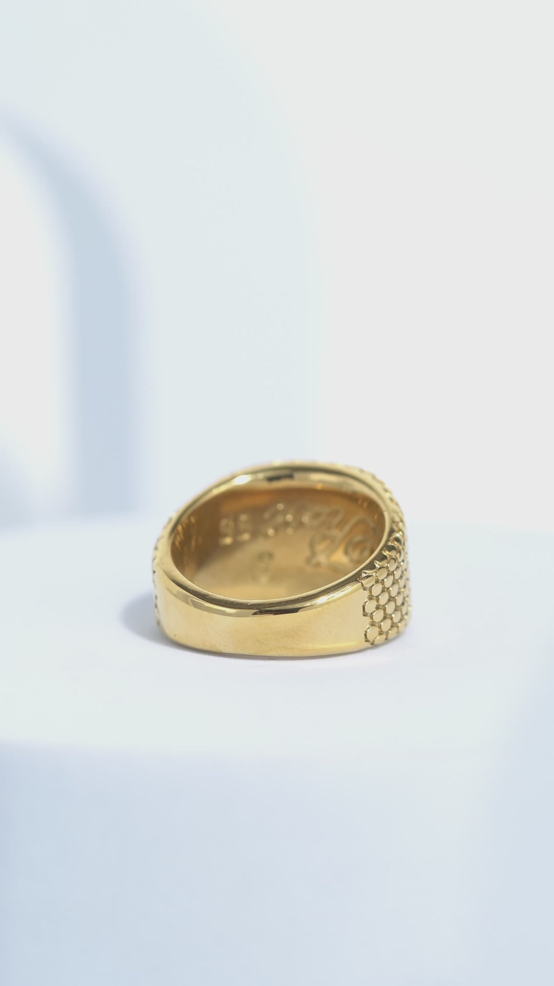Dot Partten Ring For Men