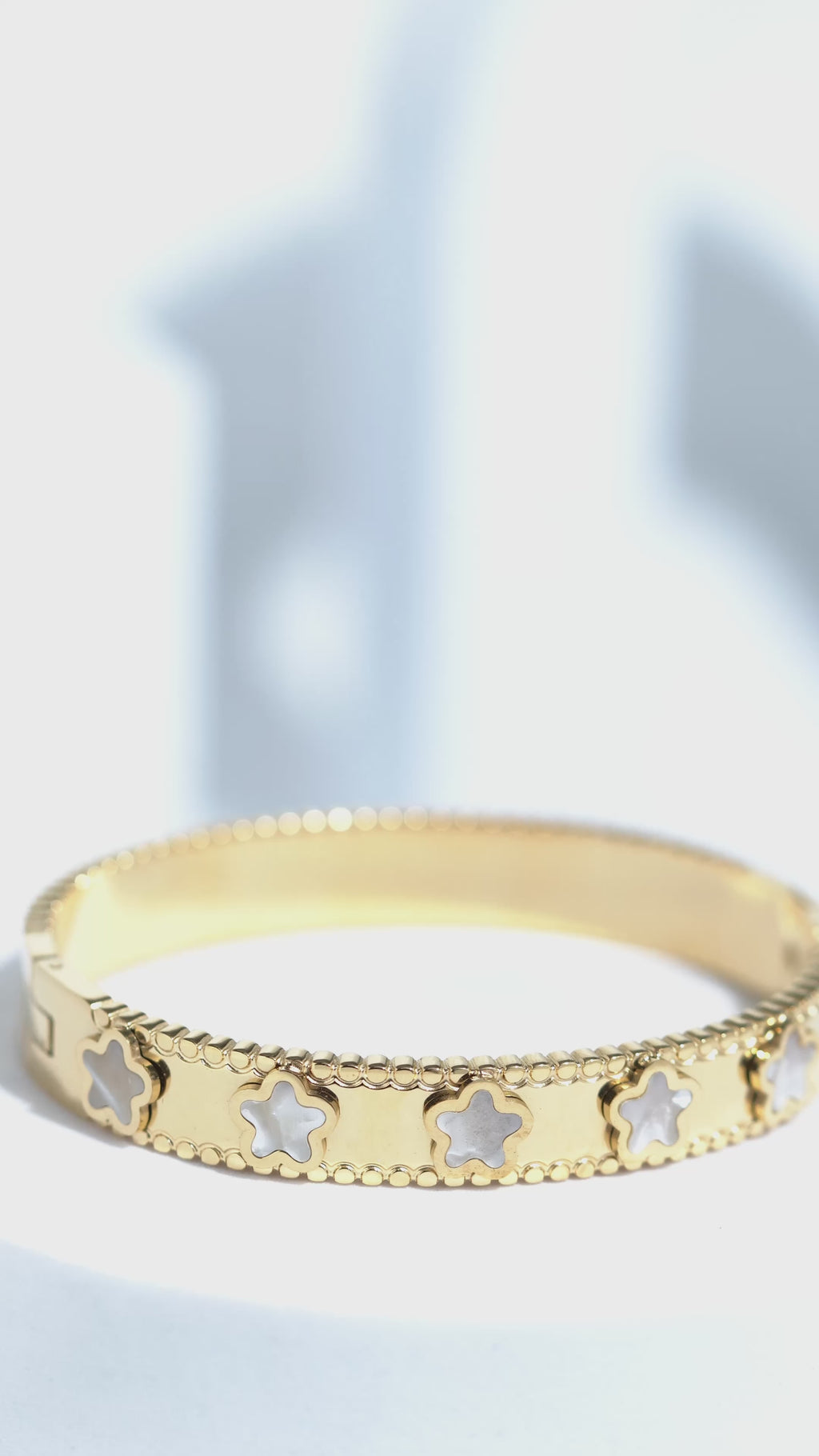 Echo Band Stainless Steel Bangle Bracelet For Women
