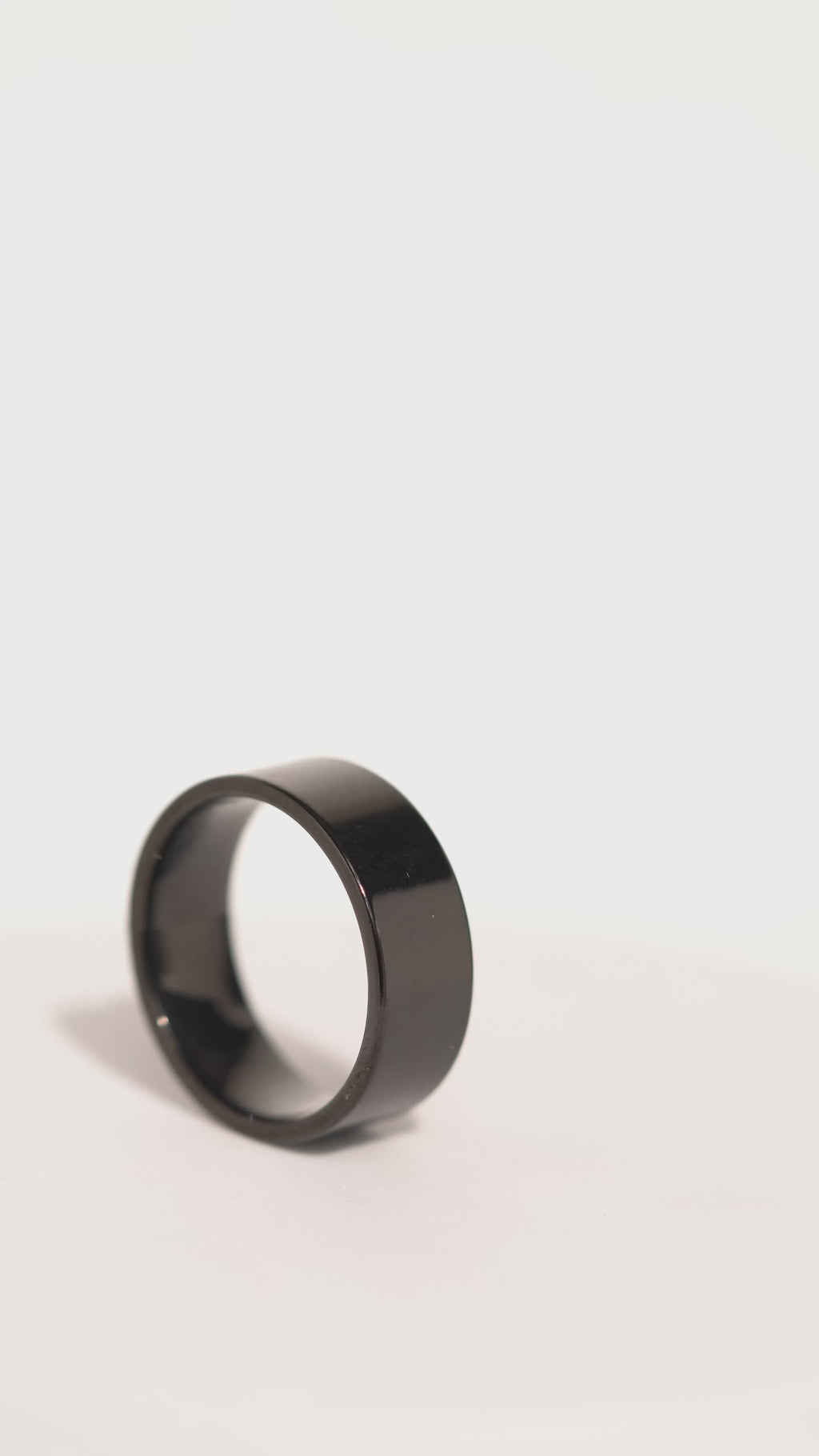 Generic Black Stainless Steel Band Ring For Men