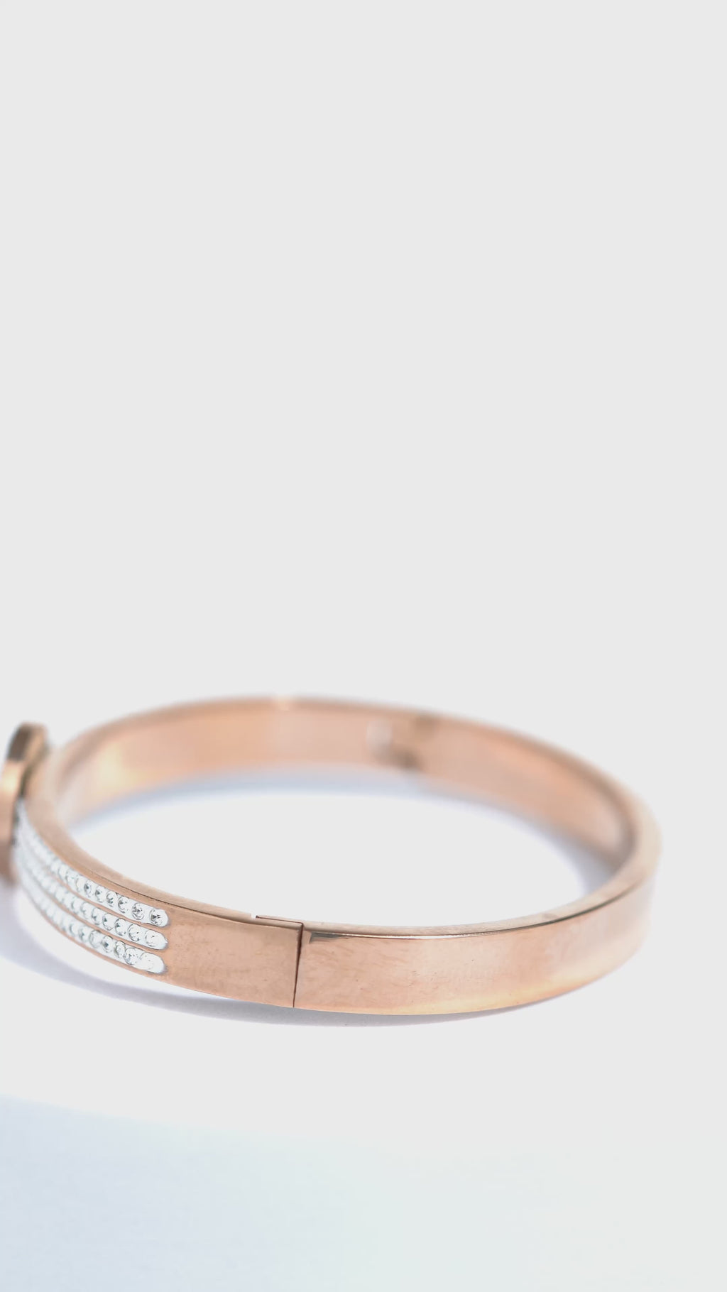 Elara Gold Stainless Steel Bangle Bracelet For Women