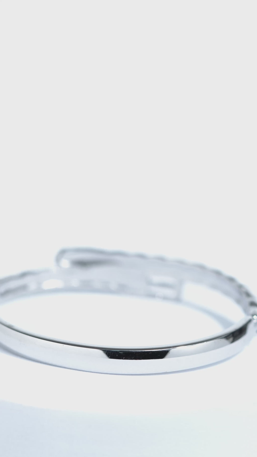 Rosé Whisper Stainless Steel Bangle Bracelet For Women