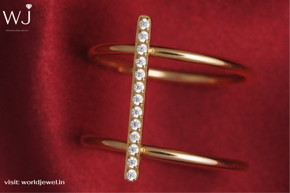 Double Ring | Stainless Steel | Ring's for Womans | Worldjewel.in - worldjewel.in