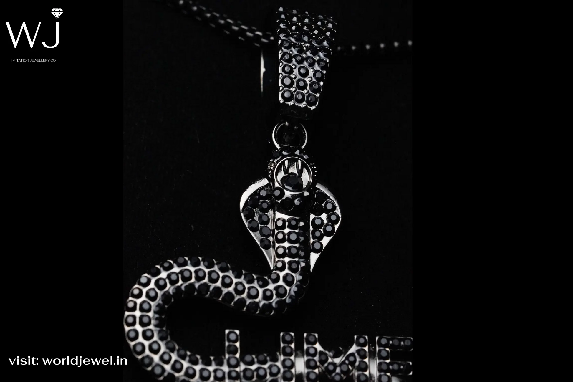 Snake |  Unisex Pendent  | Worldjewel.in - worldjewel.in