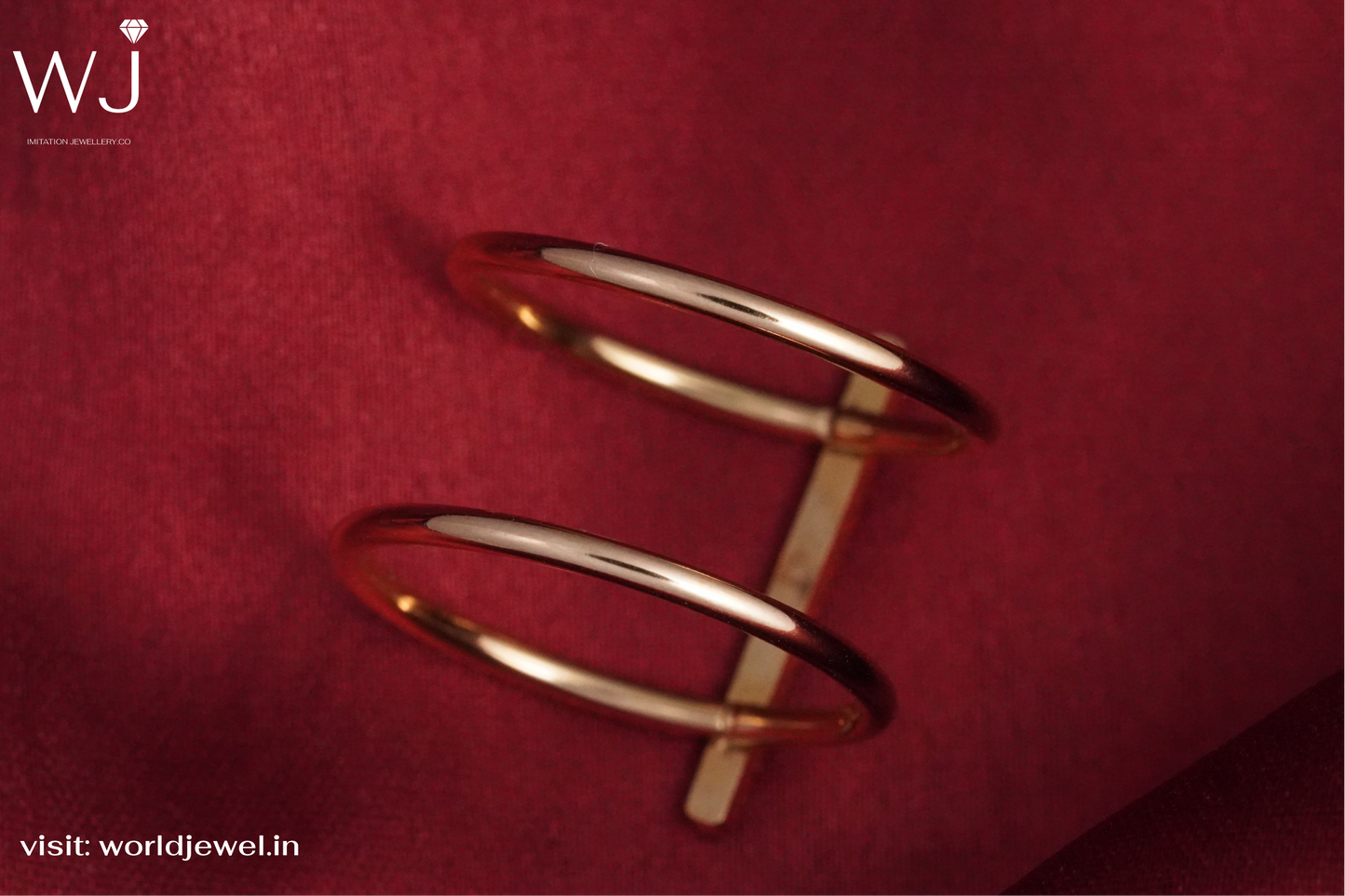 Double Ring | Stainless Steel | Ring's for Womans | Worldjewel.in - worldjewel.in