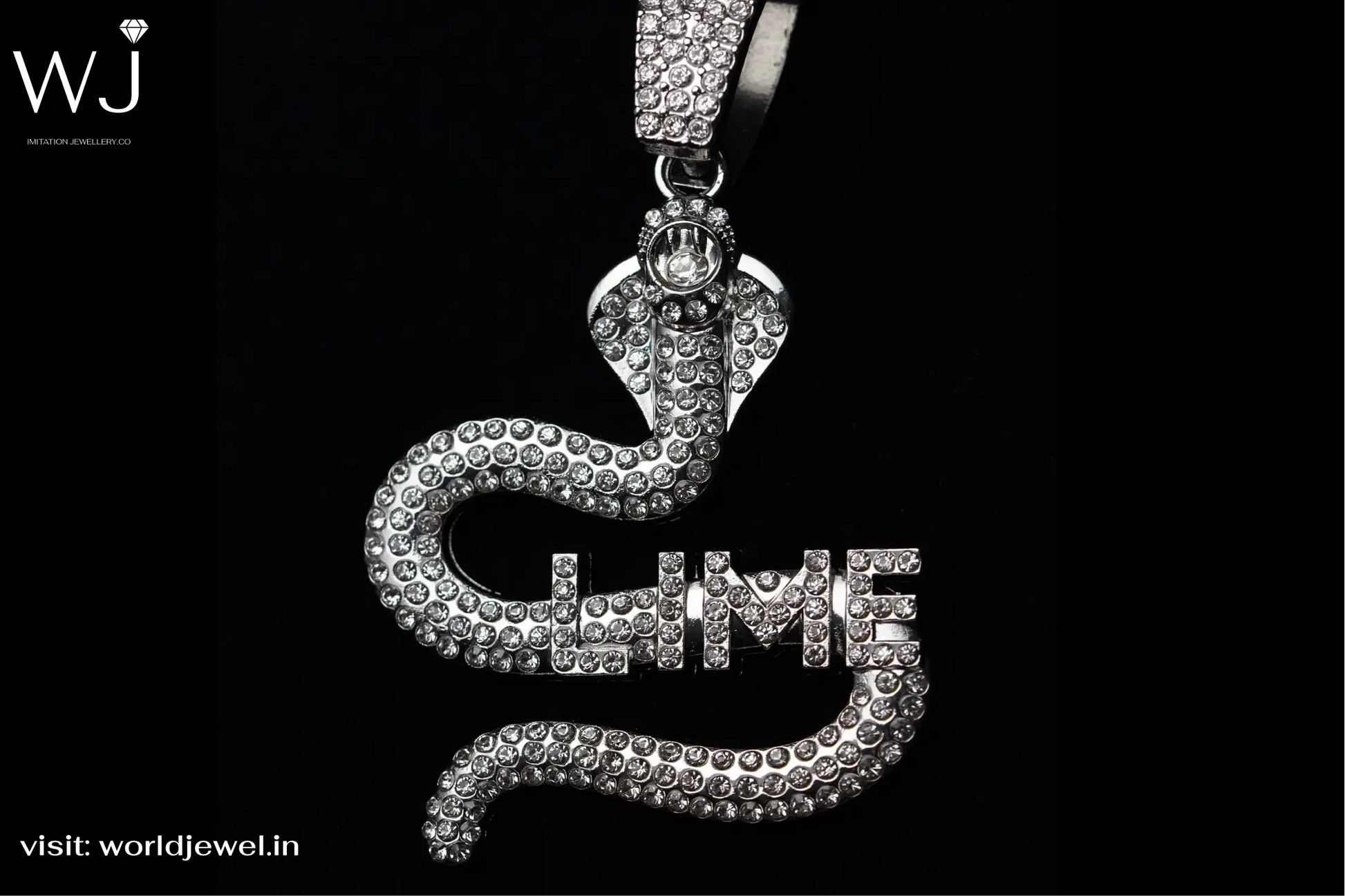 Snake |  Unisex Pendent  | Worldjewel.in - worldjewel.in