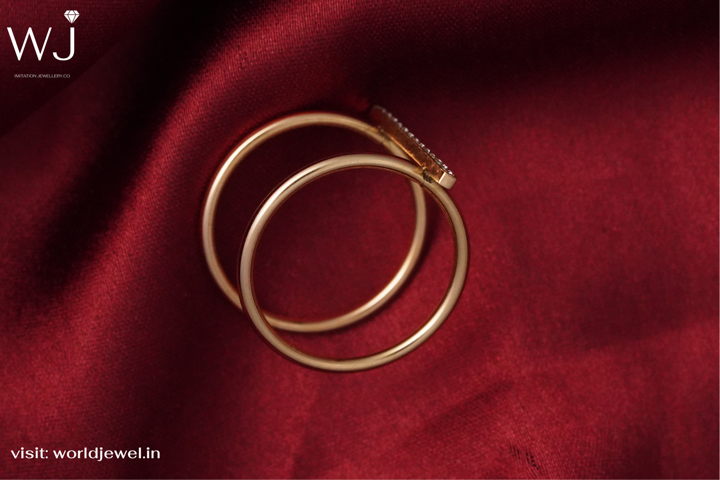 Double Ring | Stainless Steel | Ring's for Womans | Worldjewel.in - worldjewel.in