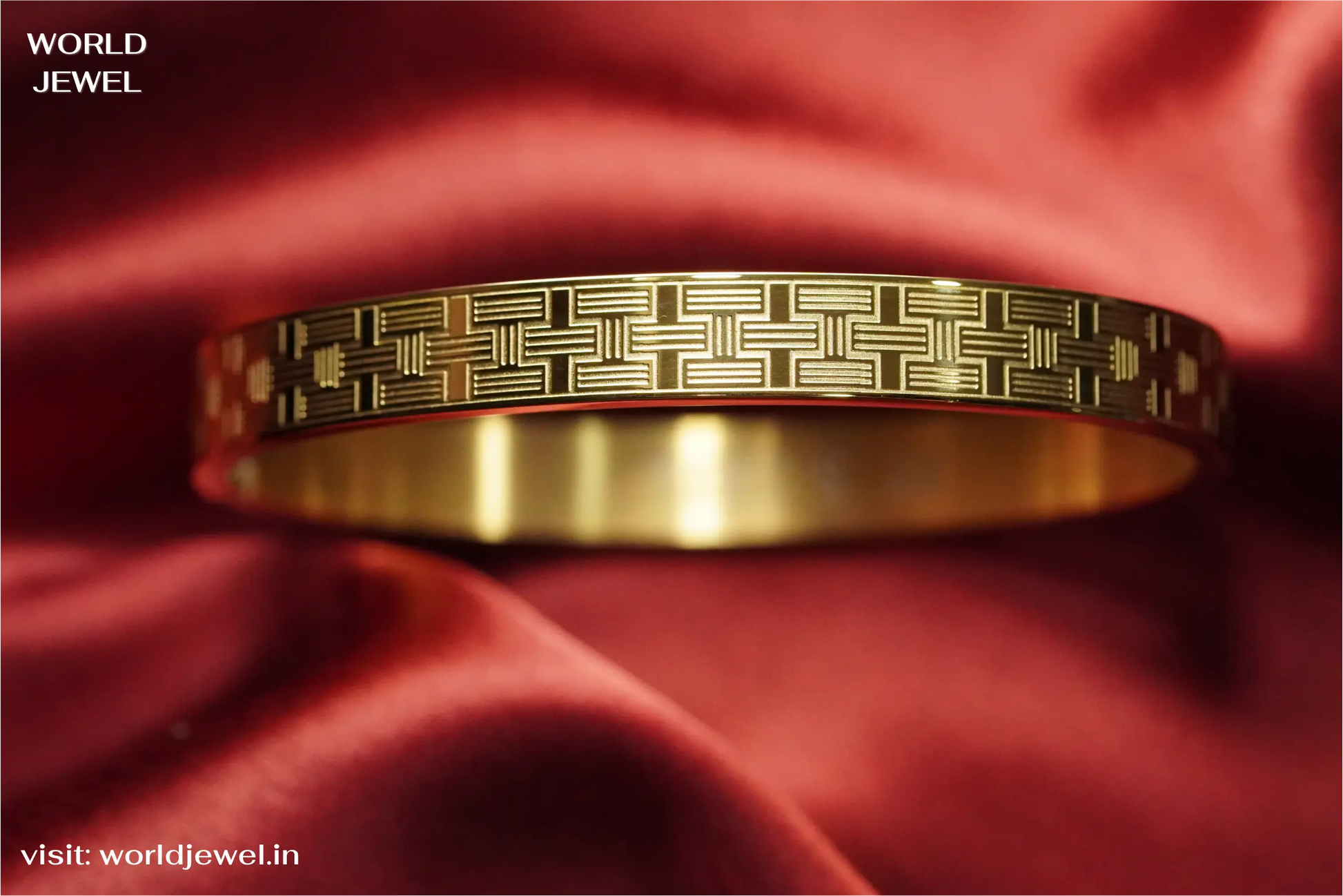 Labyrinth kada | Stainless Steel kada for men's | Anti-Tarnish | Worldjewel.in worldjewel.in