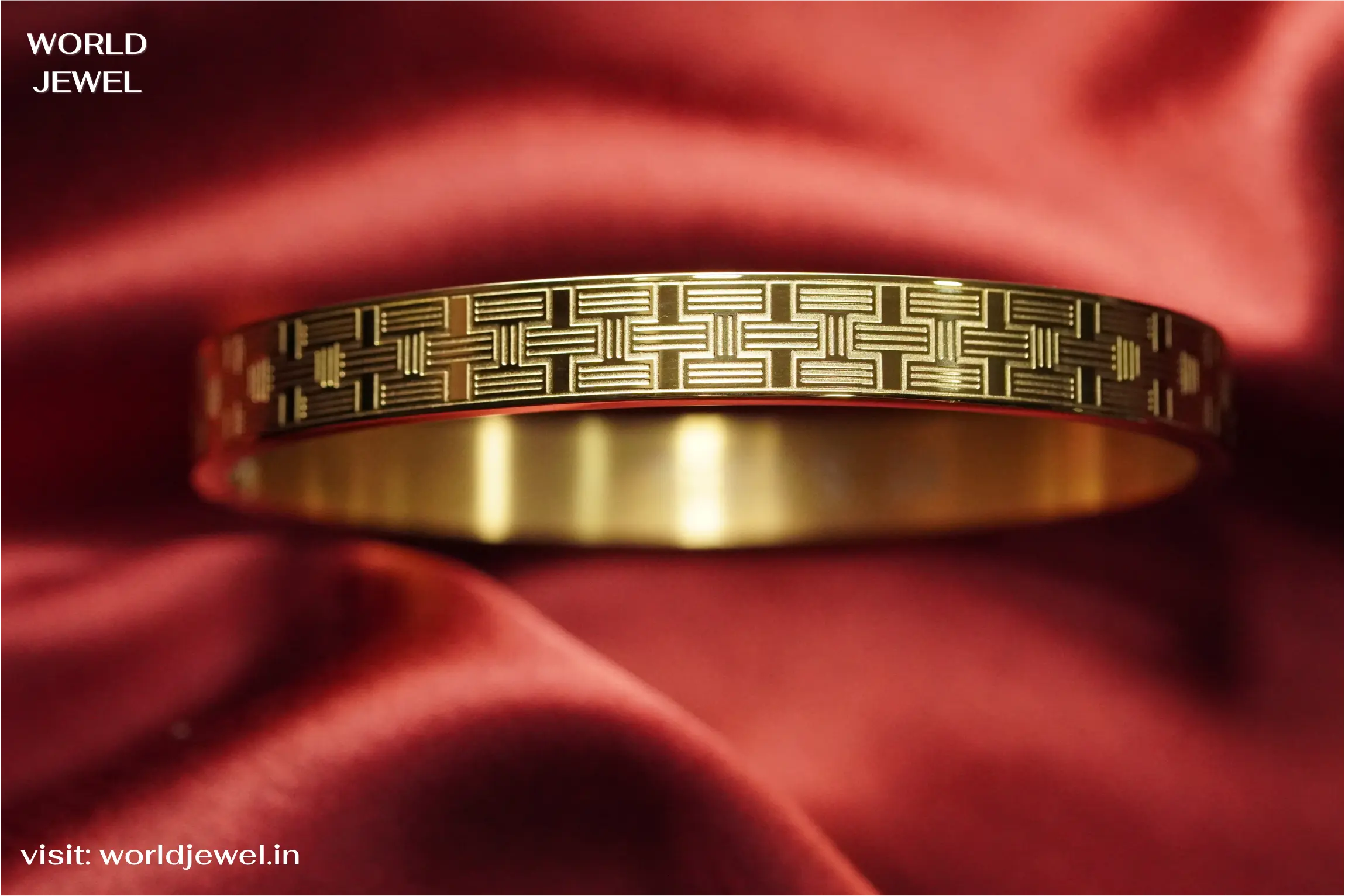 Labyrinth kada | Stainless Steel kada for men's | Anti-Tarnish | Worldjewel.in worldjewel.in