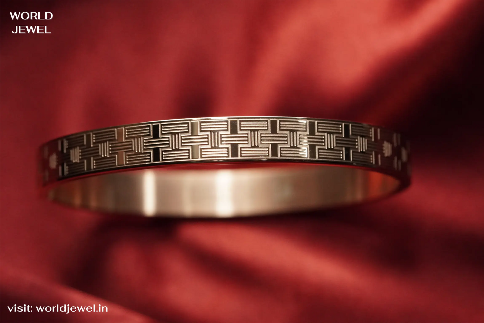 Labyrinth kada | Stainless Steel kada for men's | Anti-Tarnish | Worldjewel.in worldjewel.in